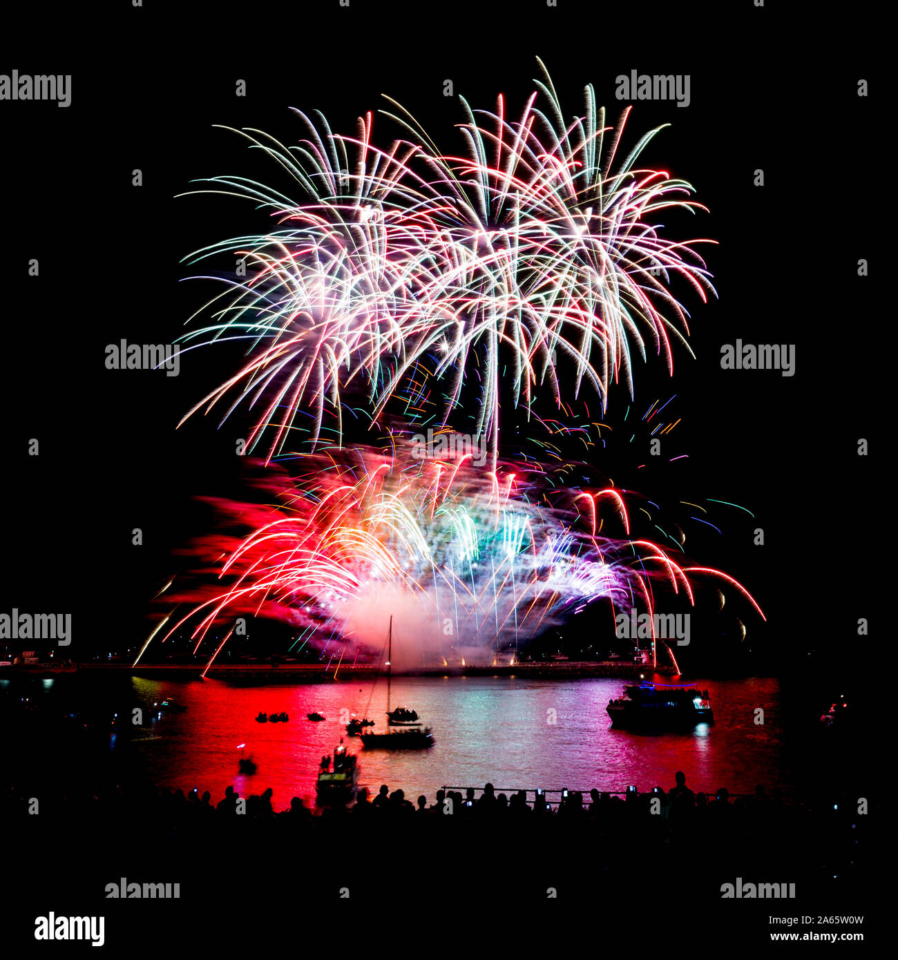 Plymouth, Devon fireworks. National Competition Stock Photo Alamy