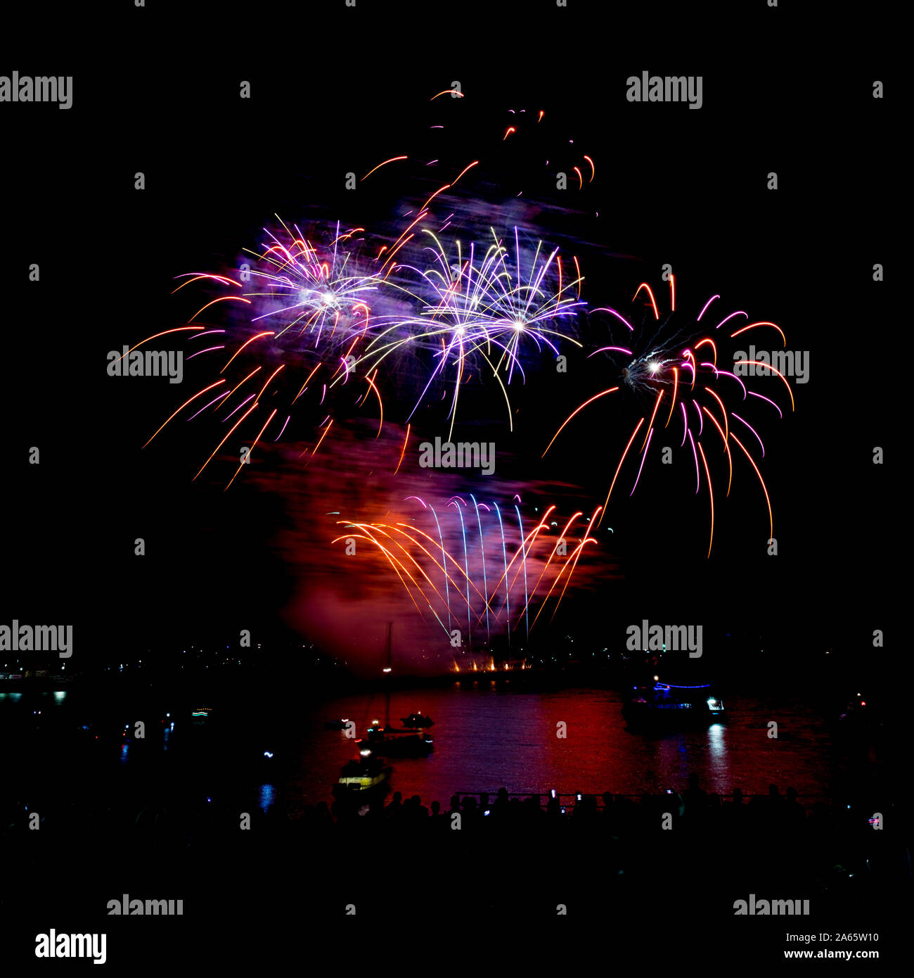 Plymouth, Devon fireworks. National Competition Stock Photo Alamy