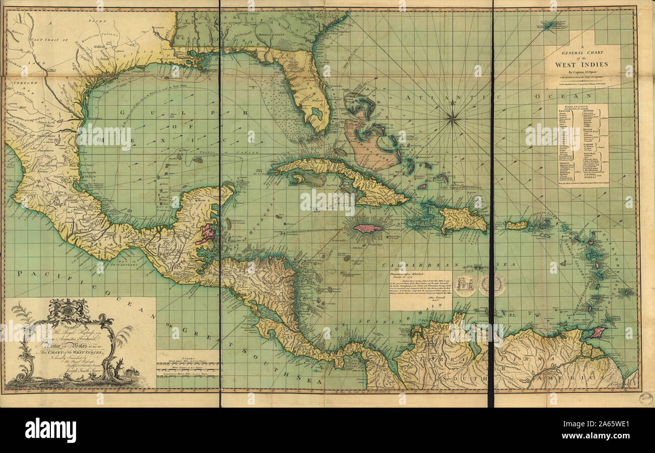 A General Chart of the West Indies- With Additions from the Latest ...