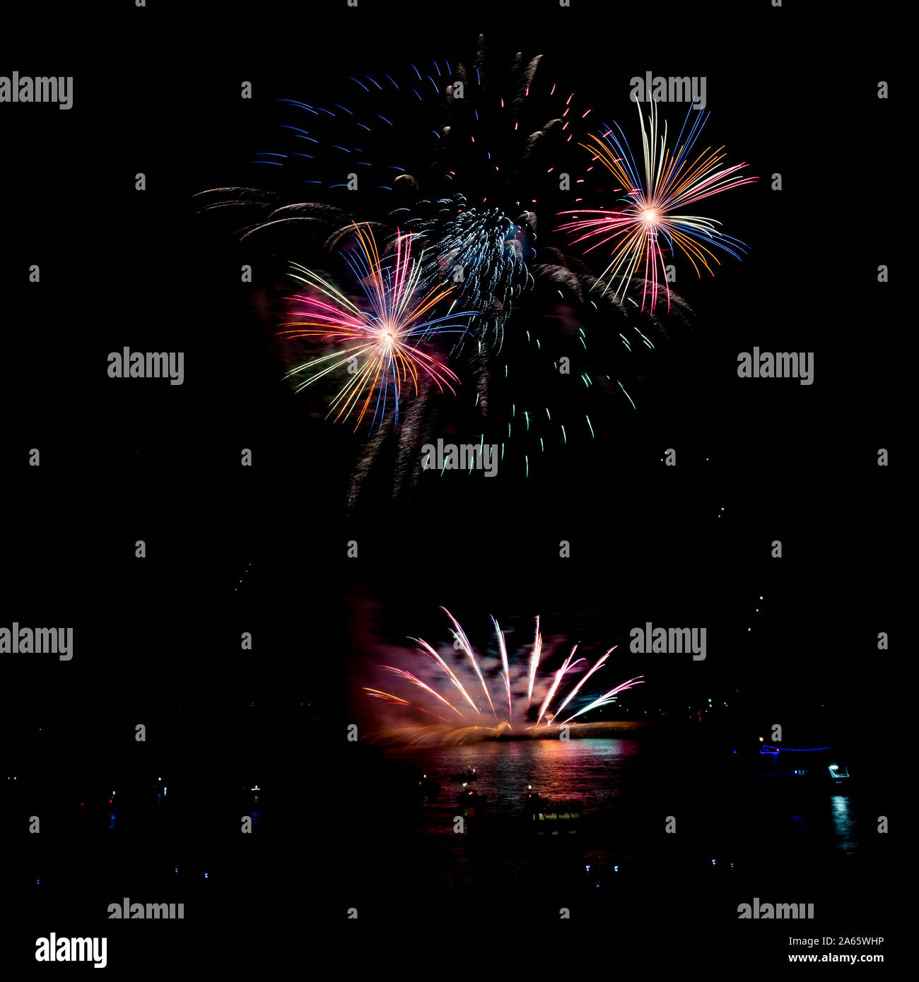 Plymouth, Devon fireworks. National Competition Stock Photo Alamy
