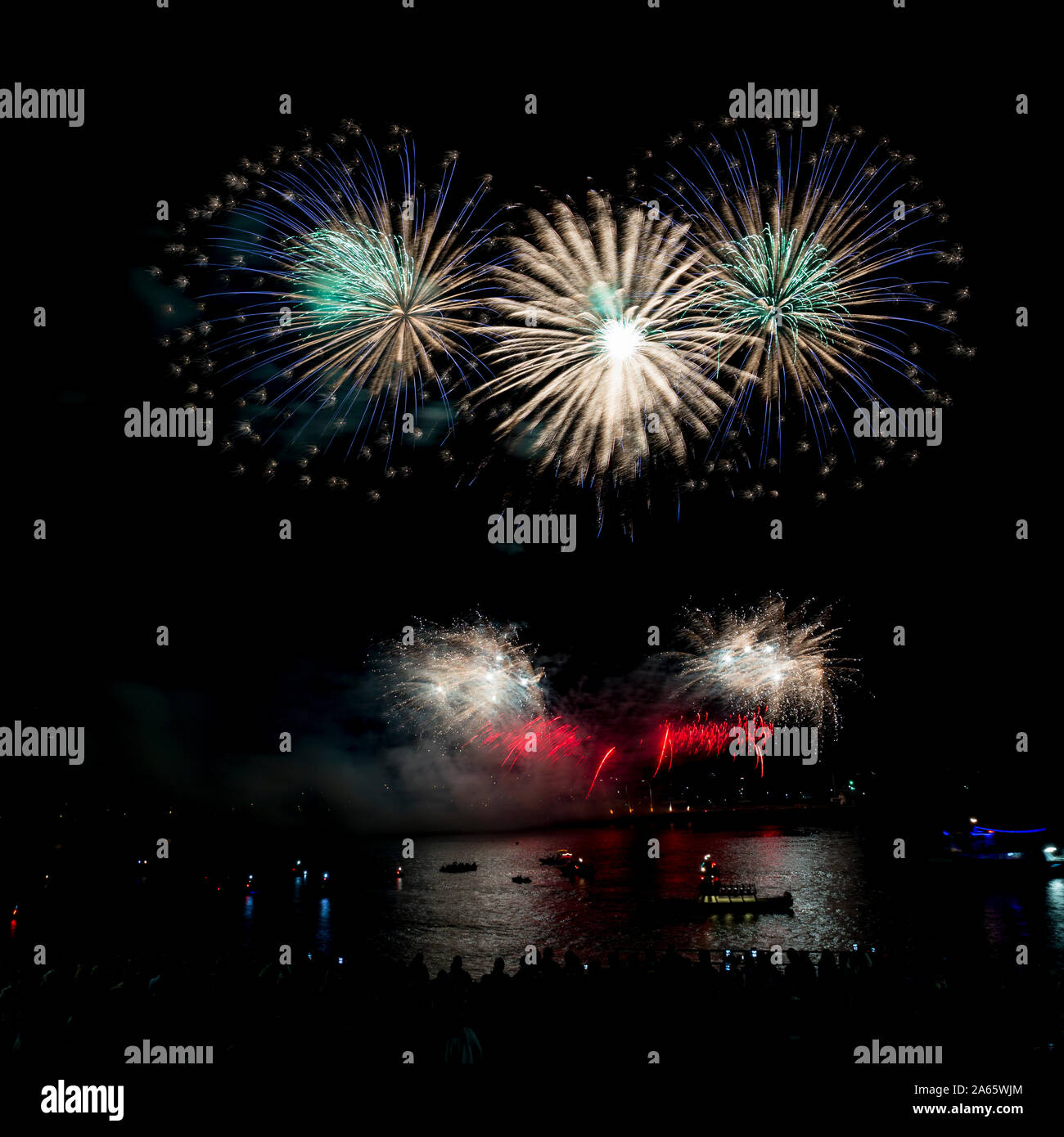 Plymouth, Devon fireworks. National Competition Stock Photo Alamy