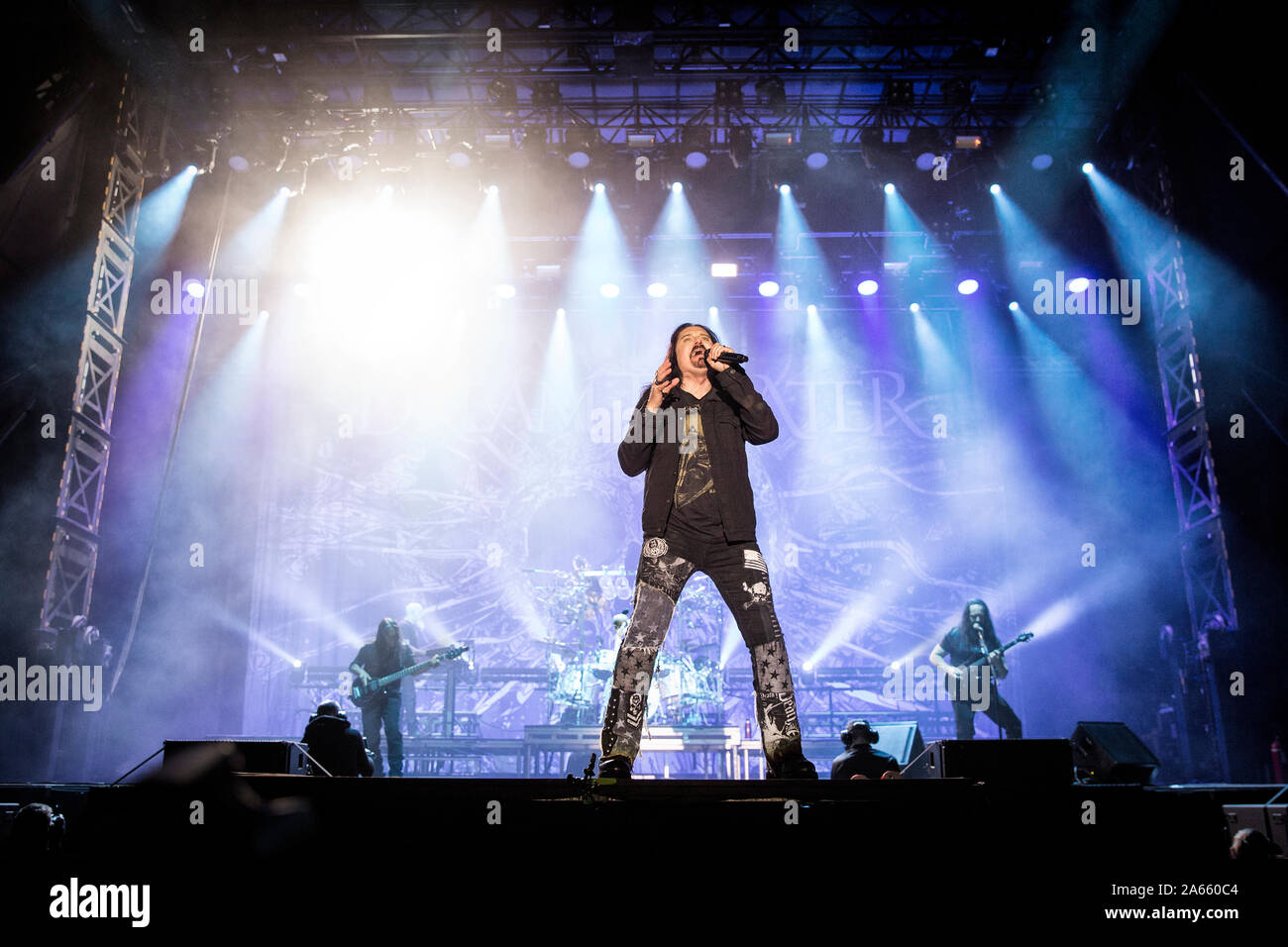 Solvesborg Sweden 7th June 19 The American Progressive Metal Band Dream Theater Performs A Live Concert During The Swedish Music Festival Sweden Rock Festival 19 Here Vocalist James Labrie Is Seen Live