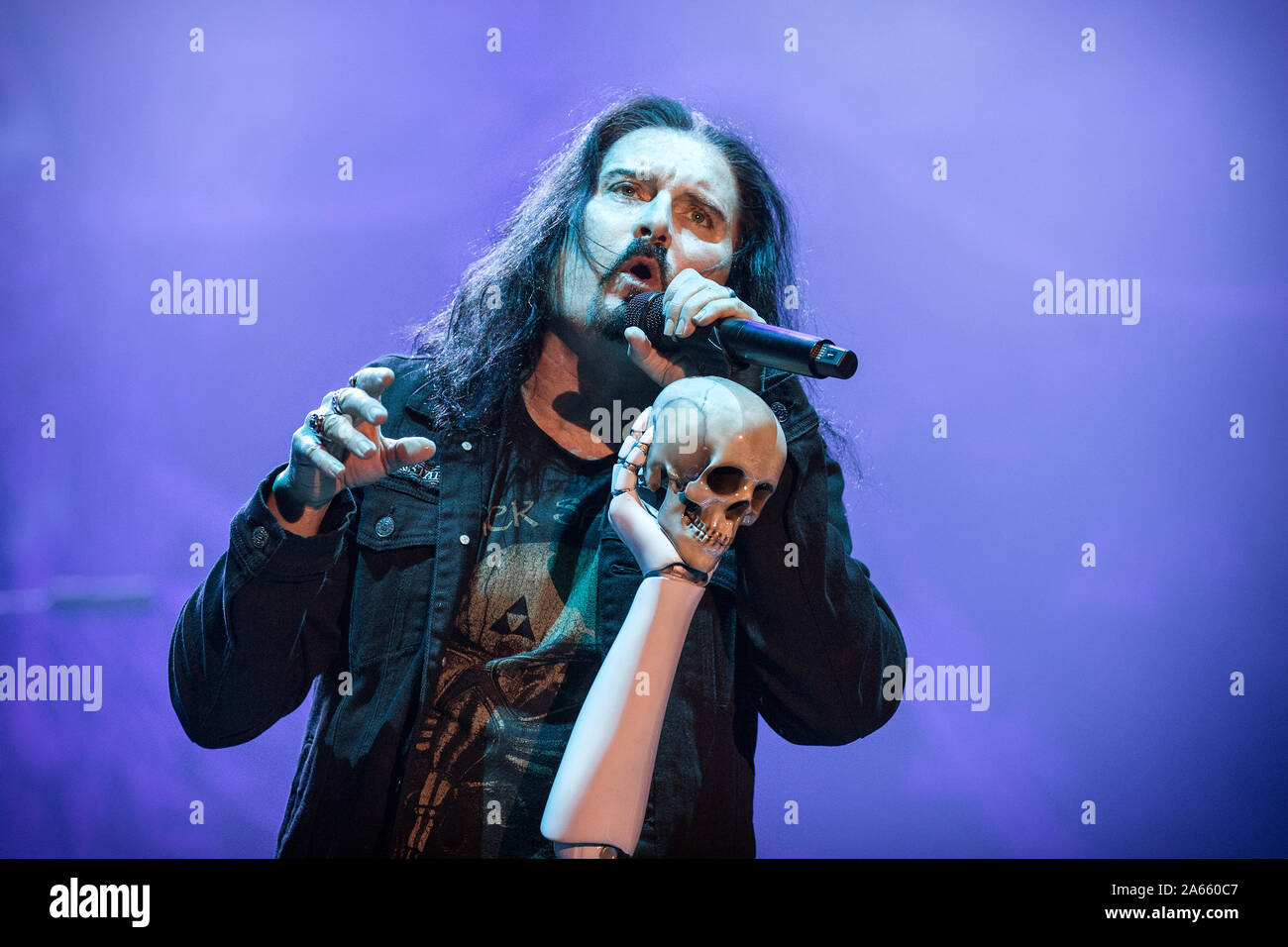 Solvesborg Sweden 7th June 19 The American Progressive Metal Band Dream Theater Performs A Live Concert During The Swedish Music Festival Sweden Rock Festival 19 Here Vocalist James Labrie Is Seen Live