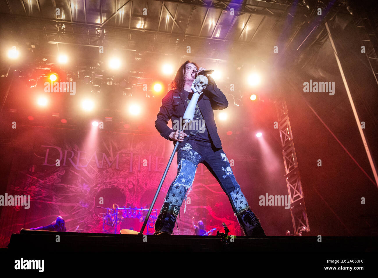 Solvesborg Sweden 7th June 19 The American Progressive Metal Band Dream Theater Performs A Live Concert During The Swedish Music Festival Sweden Rock Festival 19 Here Vocalist James Labrie Is Seen Live