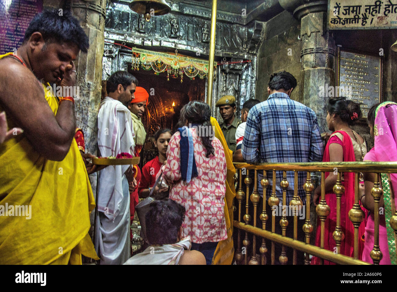 Inside of Kesariyaji Jain Temple, Udaipur, Rajasthan, India, Asia Stock