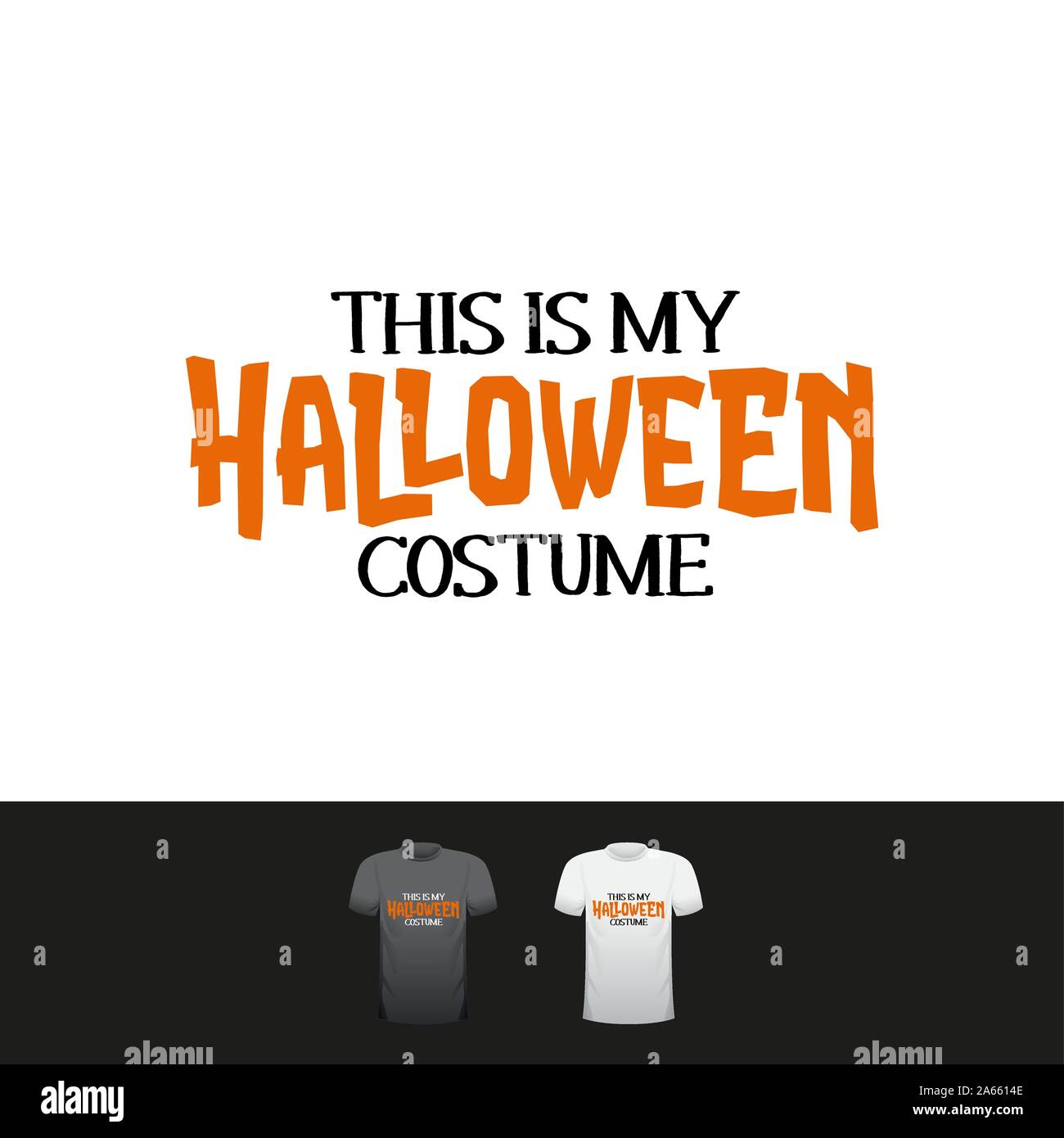 This is my Halloween costume -lettering labels design. Retro badge. Hand  drawn isolated emblem with quote. Halloween party sign/logo. scrap booking  Stock Vector Image & Art - Alamy