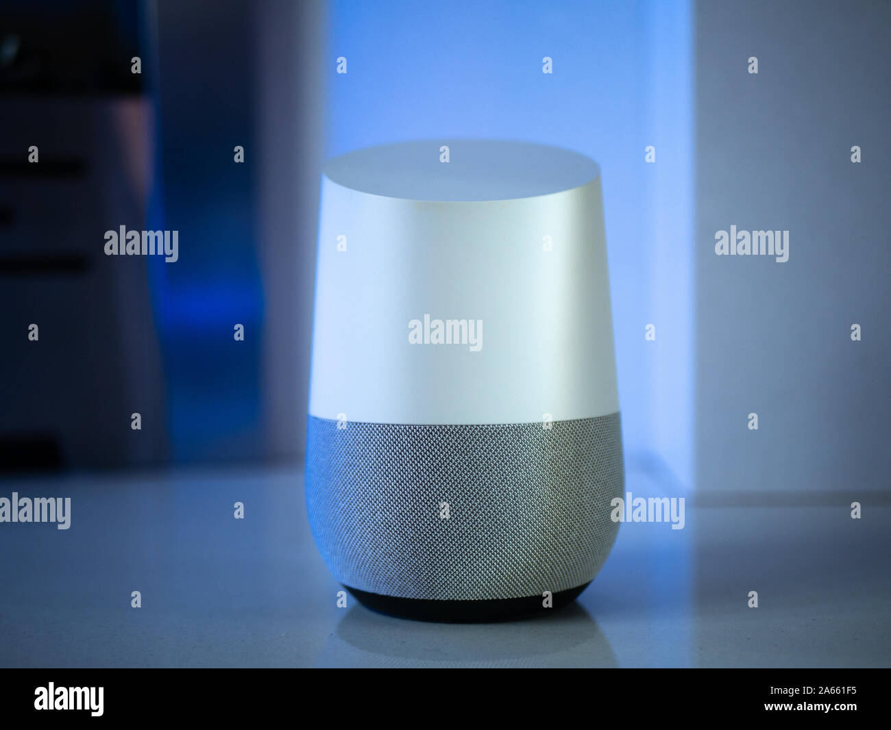 Blue smart home assistant hi-res stock photography and images - Alamy
