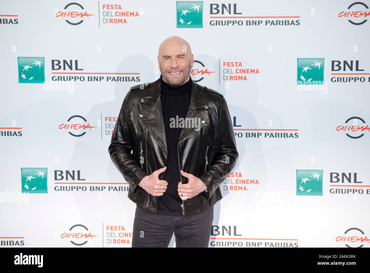 John Travolta attending the photocall during the 14th Rome Film Fest Stock Photo