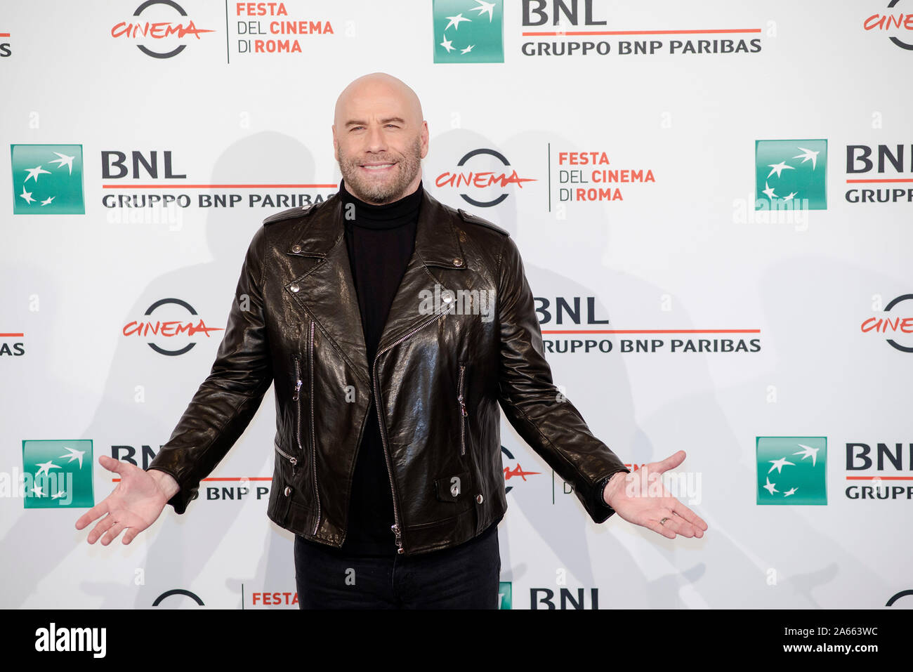 John Travolta attending the photocall during the 14th Rome Film Fest Stock Photo