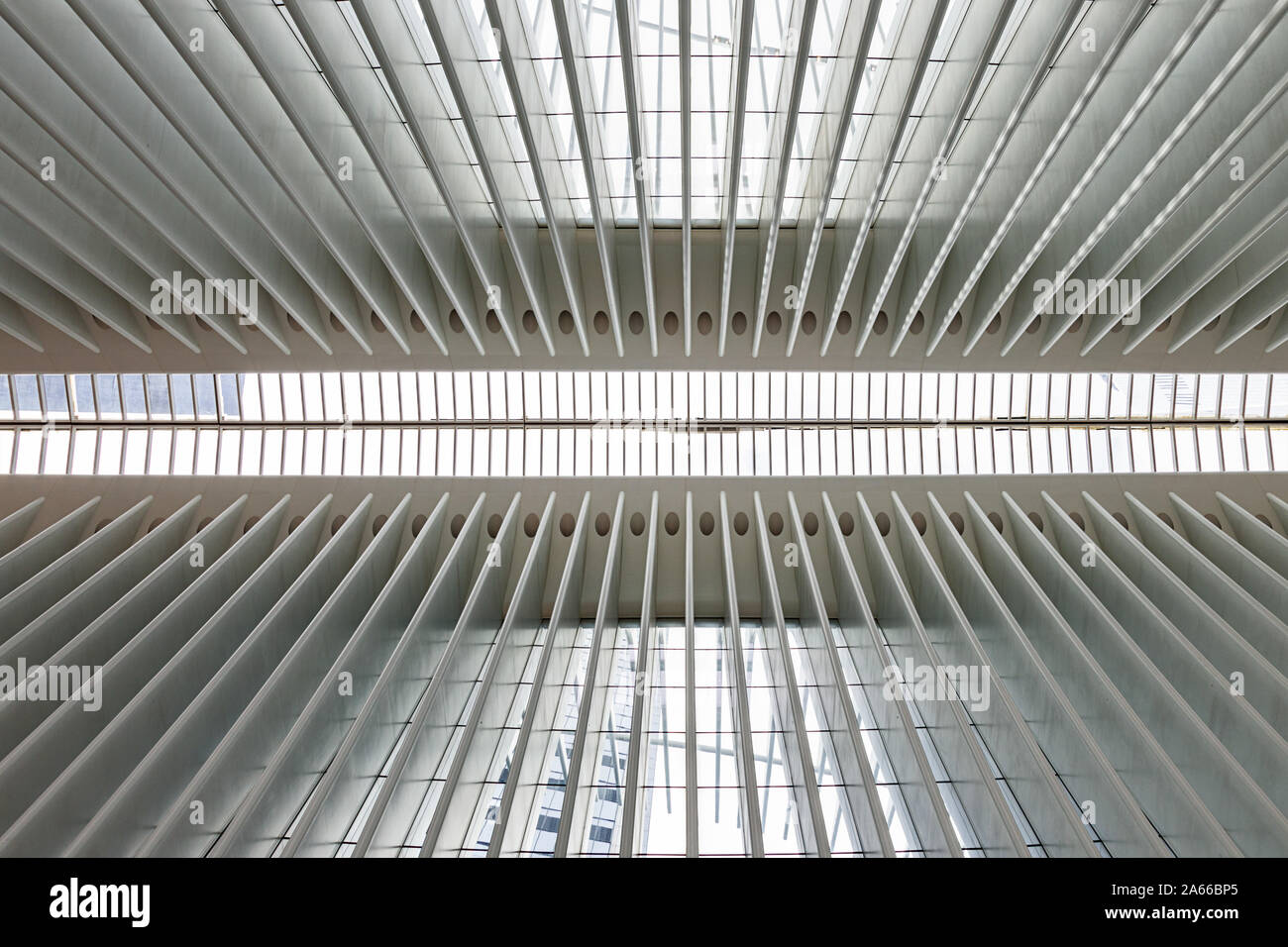The Oculus, New York City Transportation Hub at the World Trade Center site, Ground Zero. Stock Photo