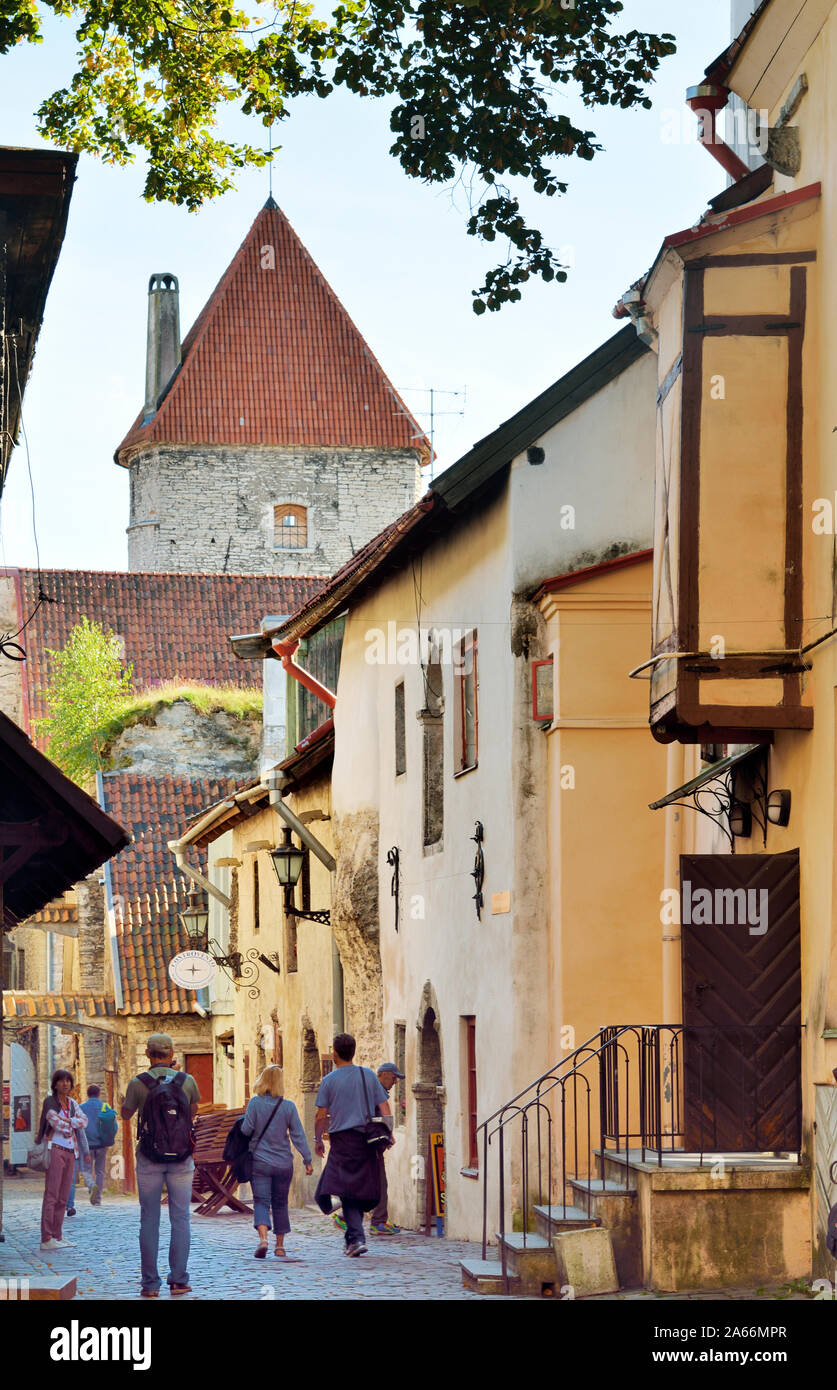 Old Town of Tallinn, a Unesco World Heritage Site. Tallinn, Estonia Stock Photo