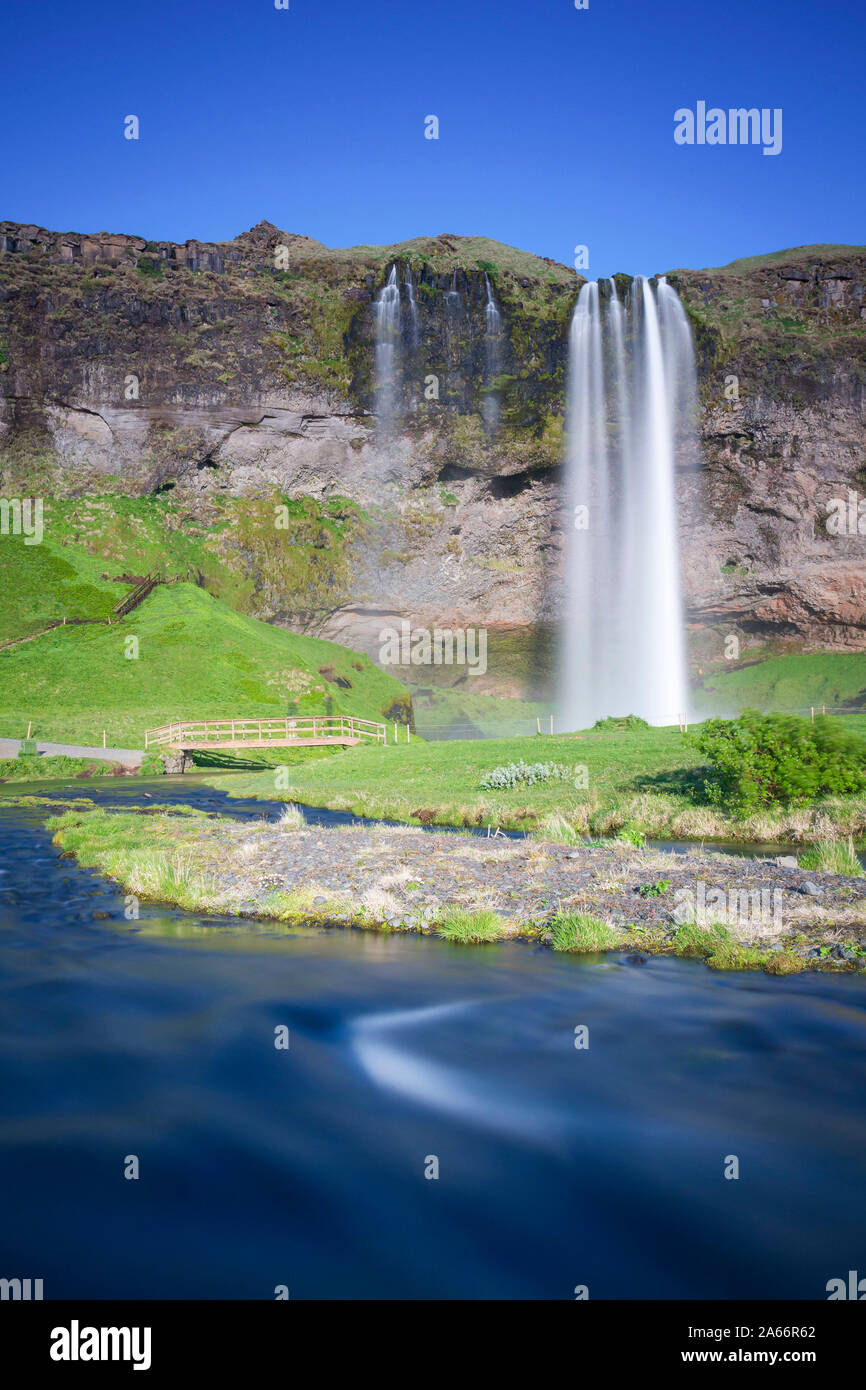 Seljalandsfoss waterfall scene hi-res stock photography and images - Alamy
