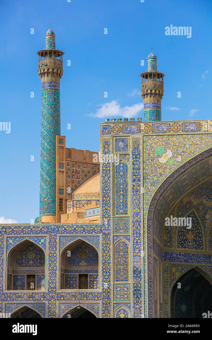 Shah Mosque, Isfahan, Isfahan Province, Iran Stock Photo