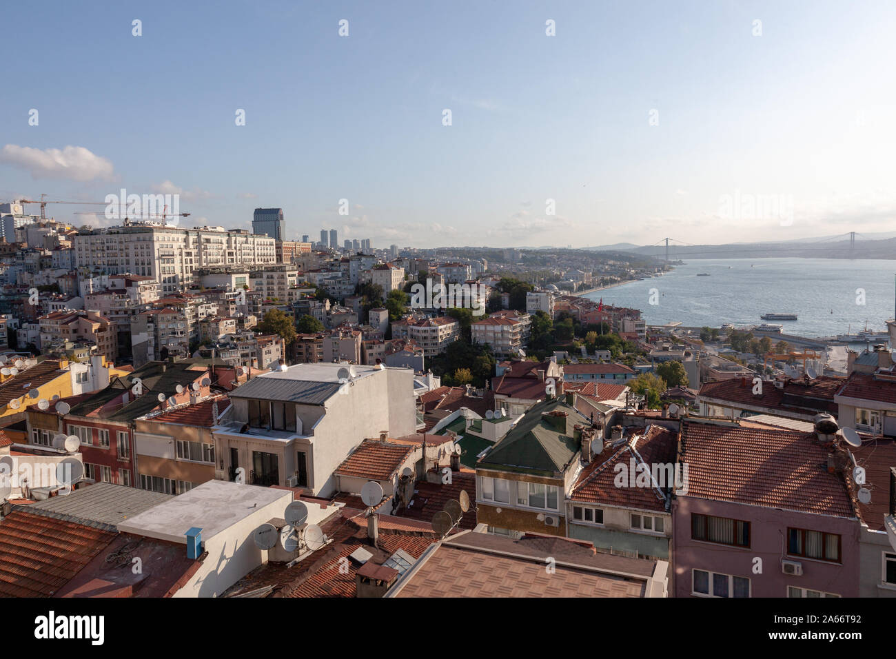 View over the Bosphorus River in Istanbul Stock Photo - Alamy