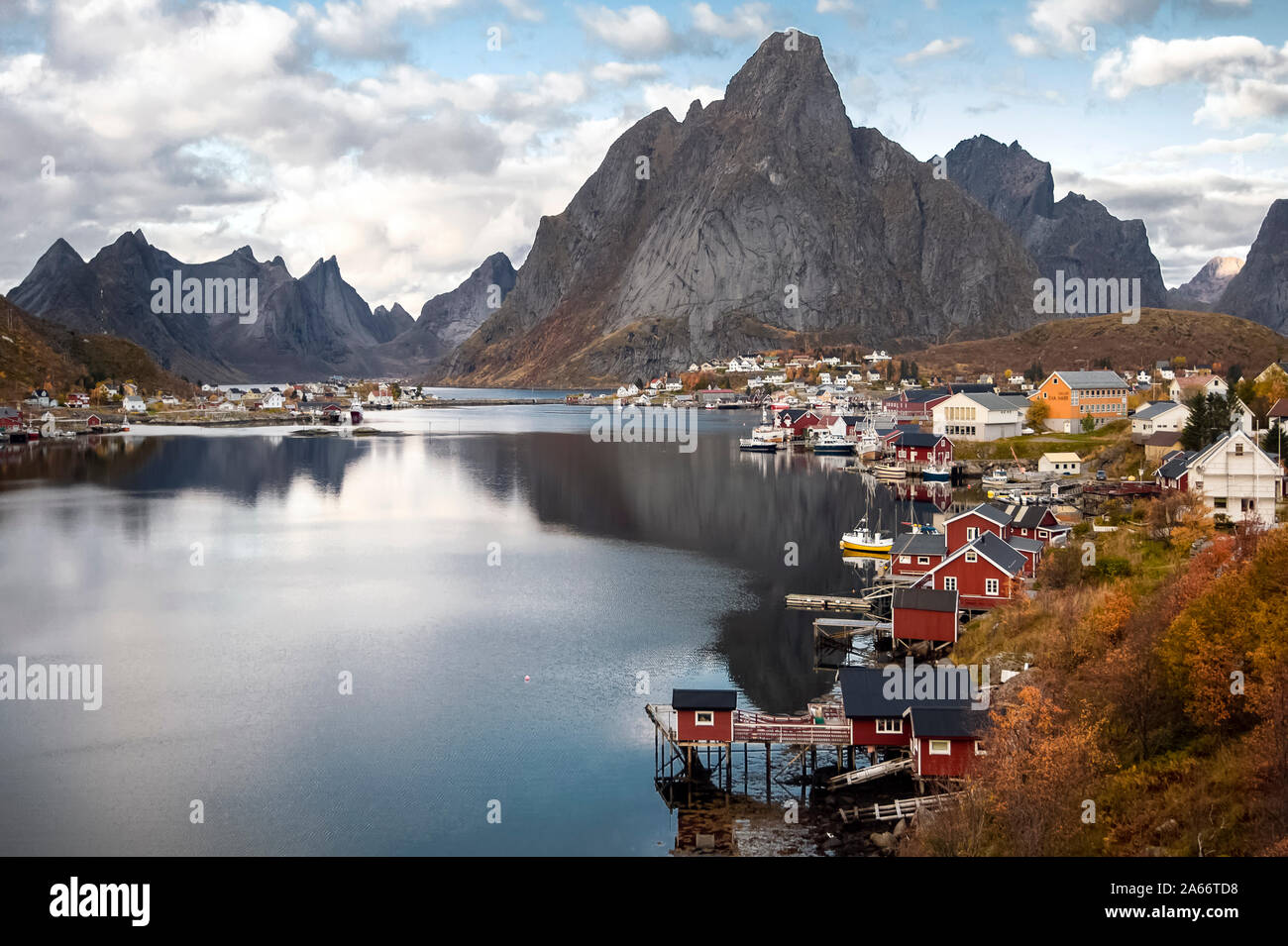 Reine in Moskenes island, lofoten islands Stock Photo