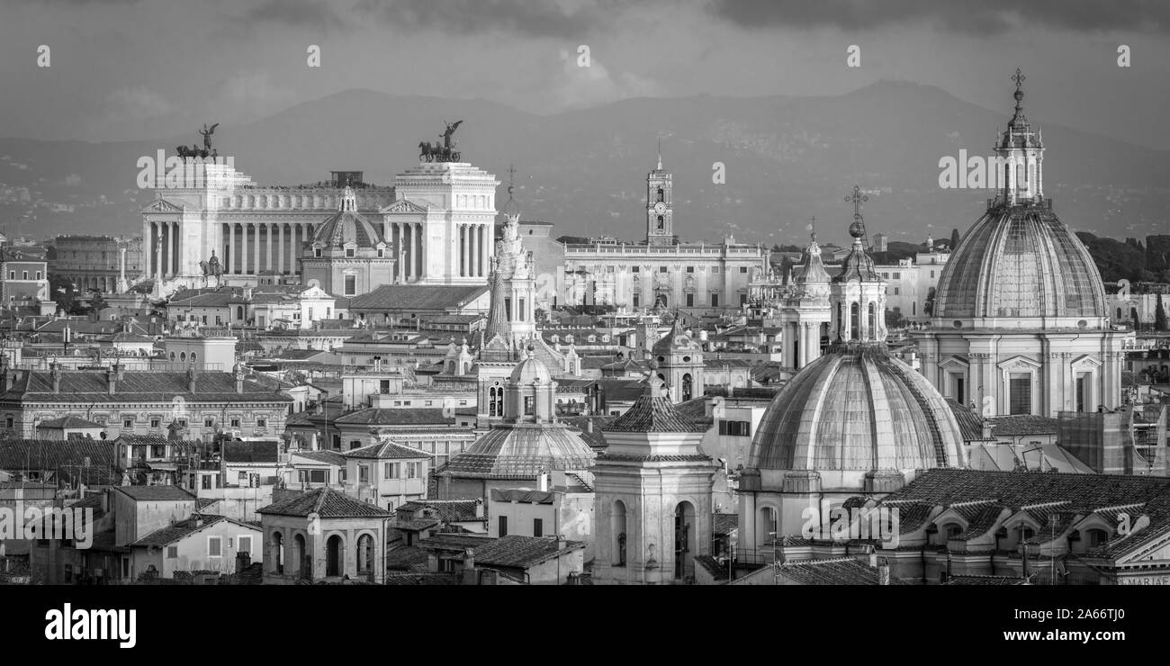 Italy, Lazio, Rome, Skyline Stock Photo