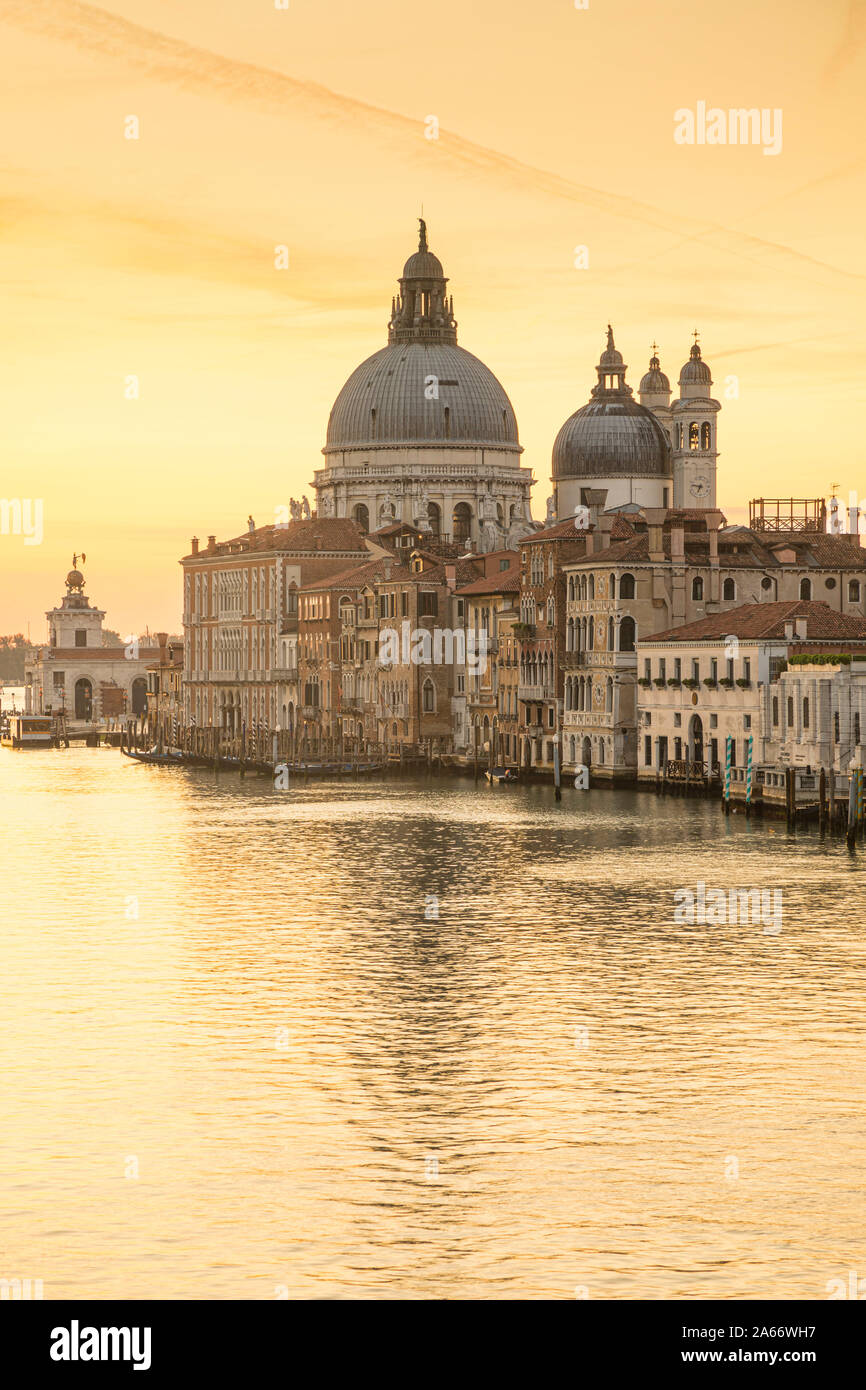 Basilica di Santa Maria della Salute, Grand Canal, Venice, Veneto, Italy Stock Photo