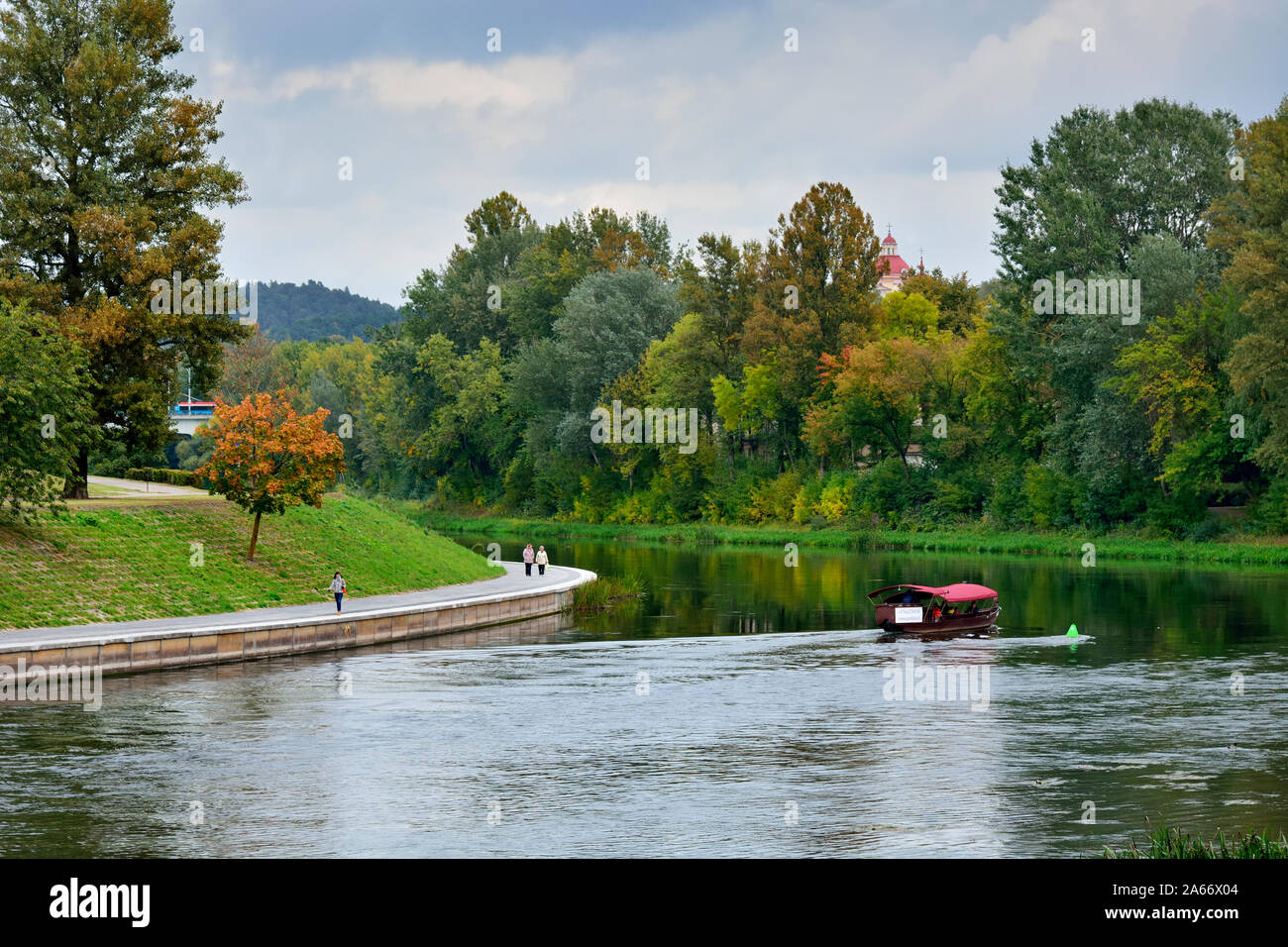 Neris river. Vilnius, Lithuania Stock Photo