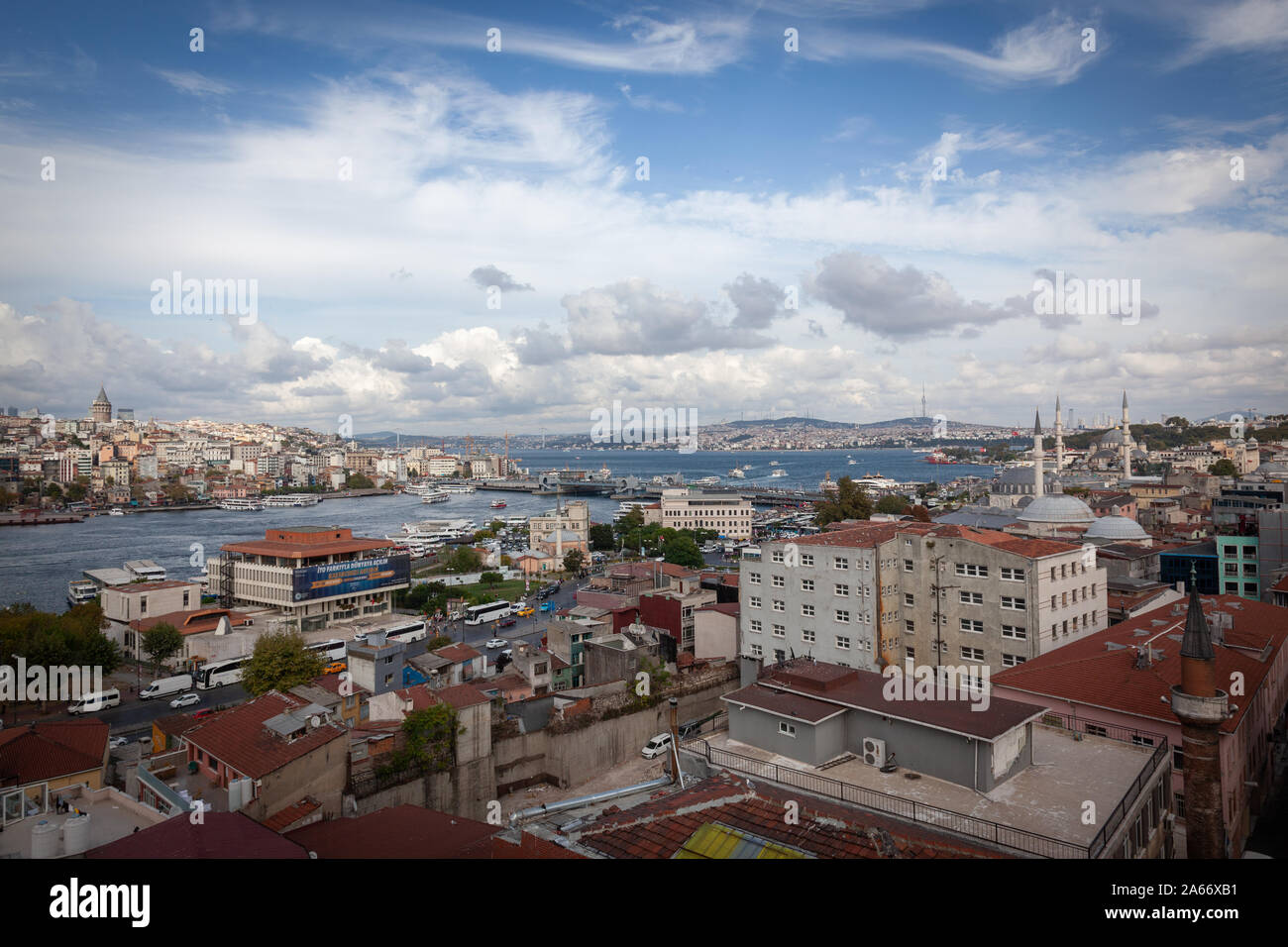 View over the Bosphorus River in Istanbul Stock Photo - Alamy