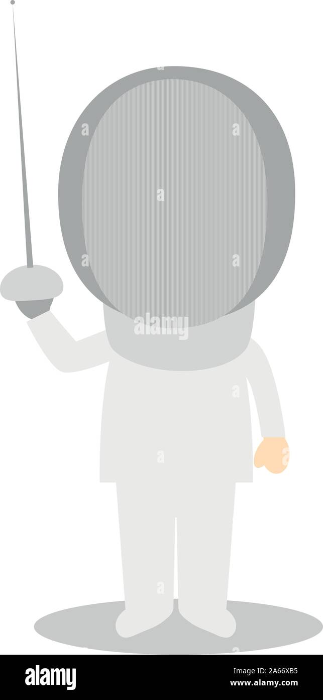 Sports cartoon vector illustrations Fencing Stock Vector Image & Art