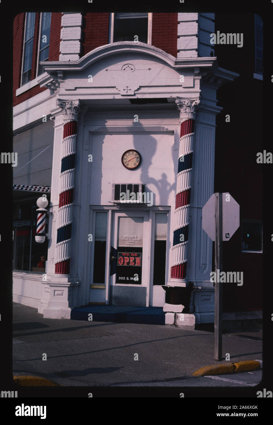 Weisemann & Sutter Barber Shop, Palmyra, Missouri Stock Photo Alamy