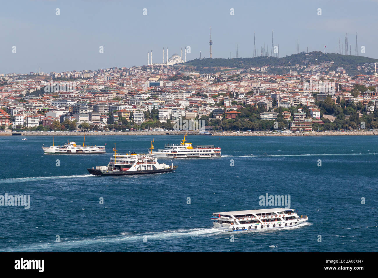 View over the Bosphorus River in Istanbul Stock Photo - Alamy