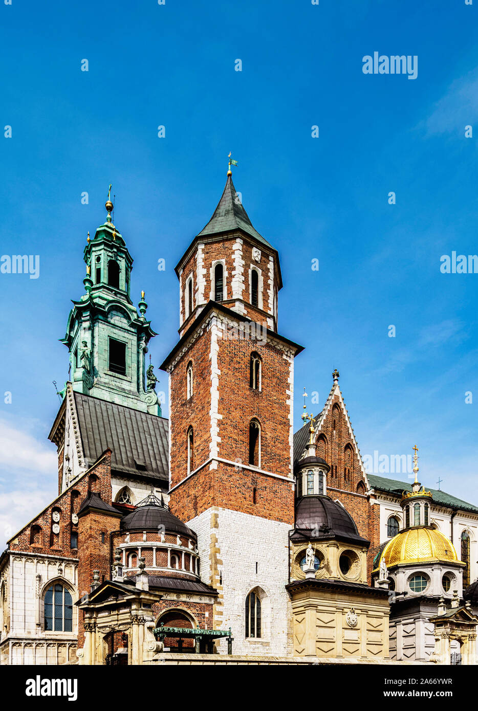 Wawel Cathedral, Cracow, Lesser Poland Voivodeship, Poland Stock Photo