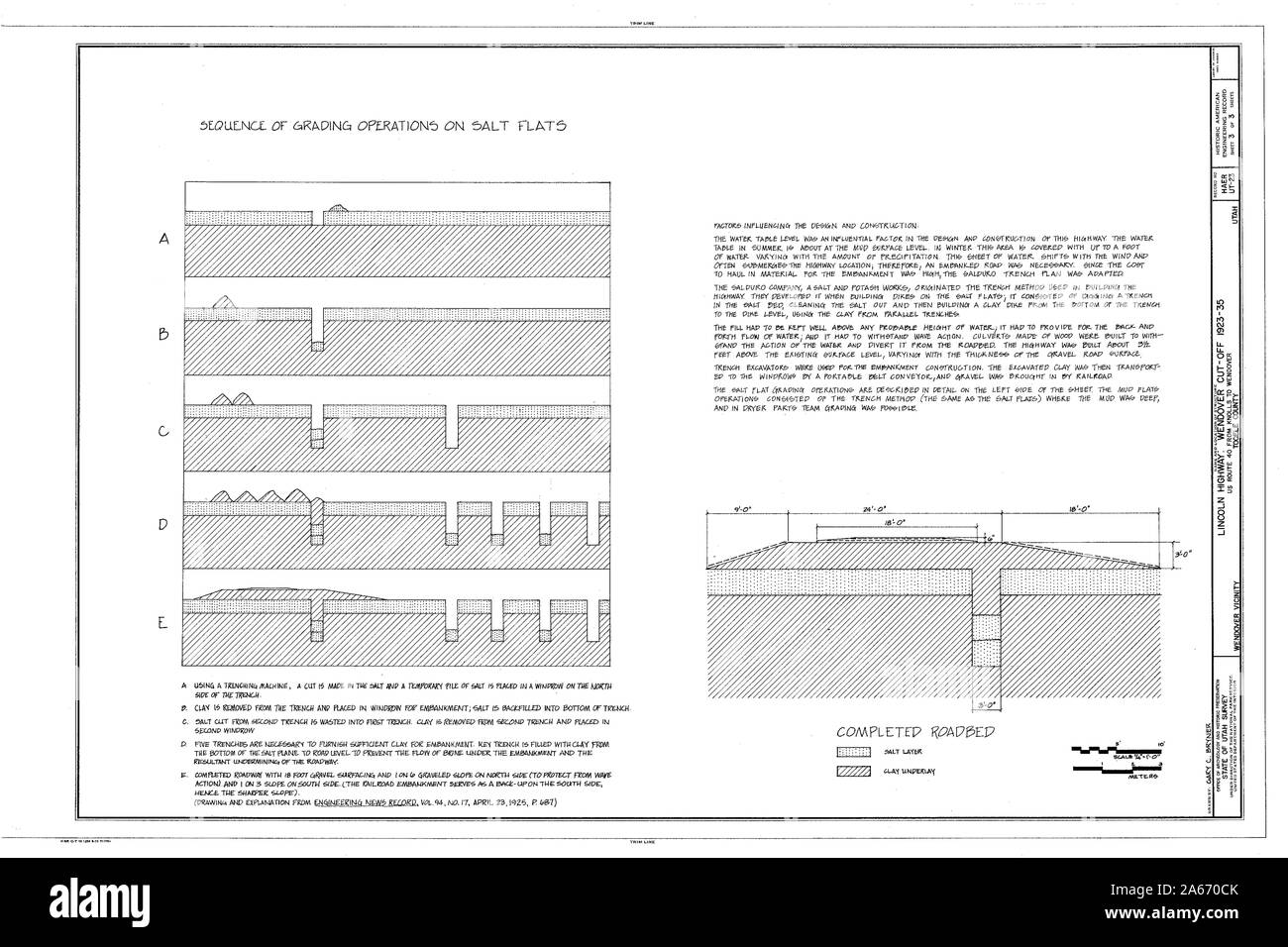 Wendover Cutoff construction Stock Photo Alamy