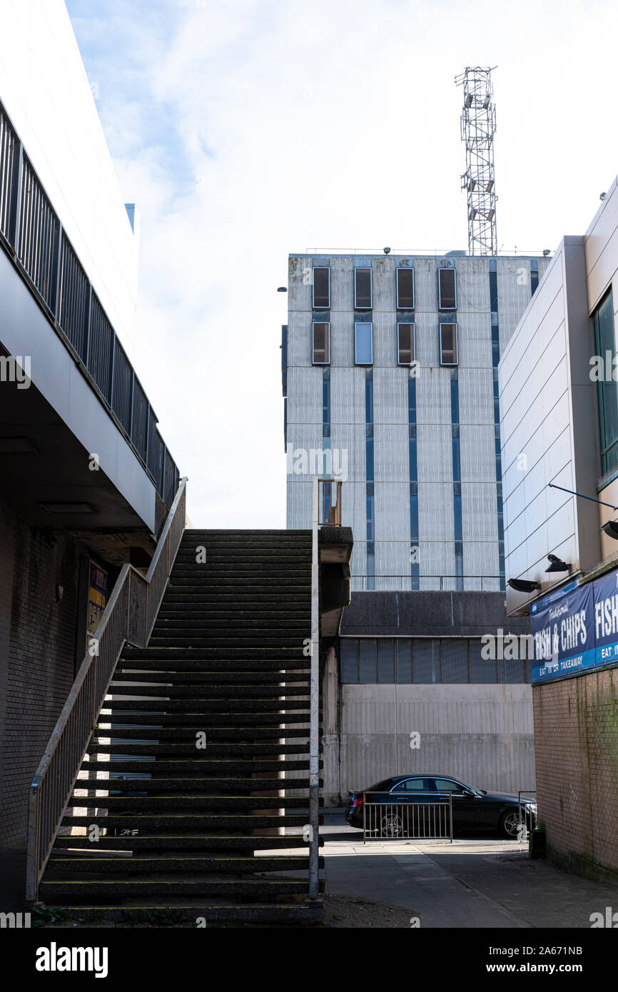 Police Station, Bonny Street, Blackpool, Lancashire. Built in the 1970's under the guidance of