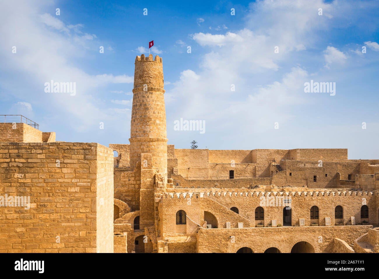 Tunisia, Monastir, Rabat - fortified Islamic monastry Stock Photo