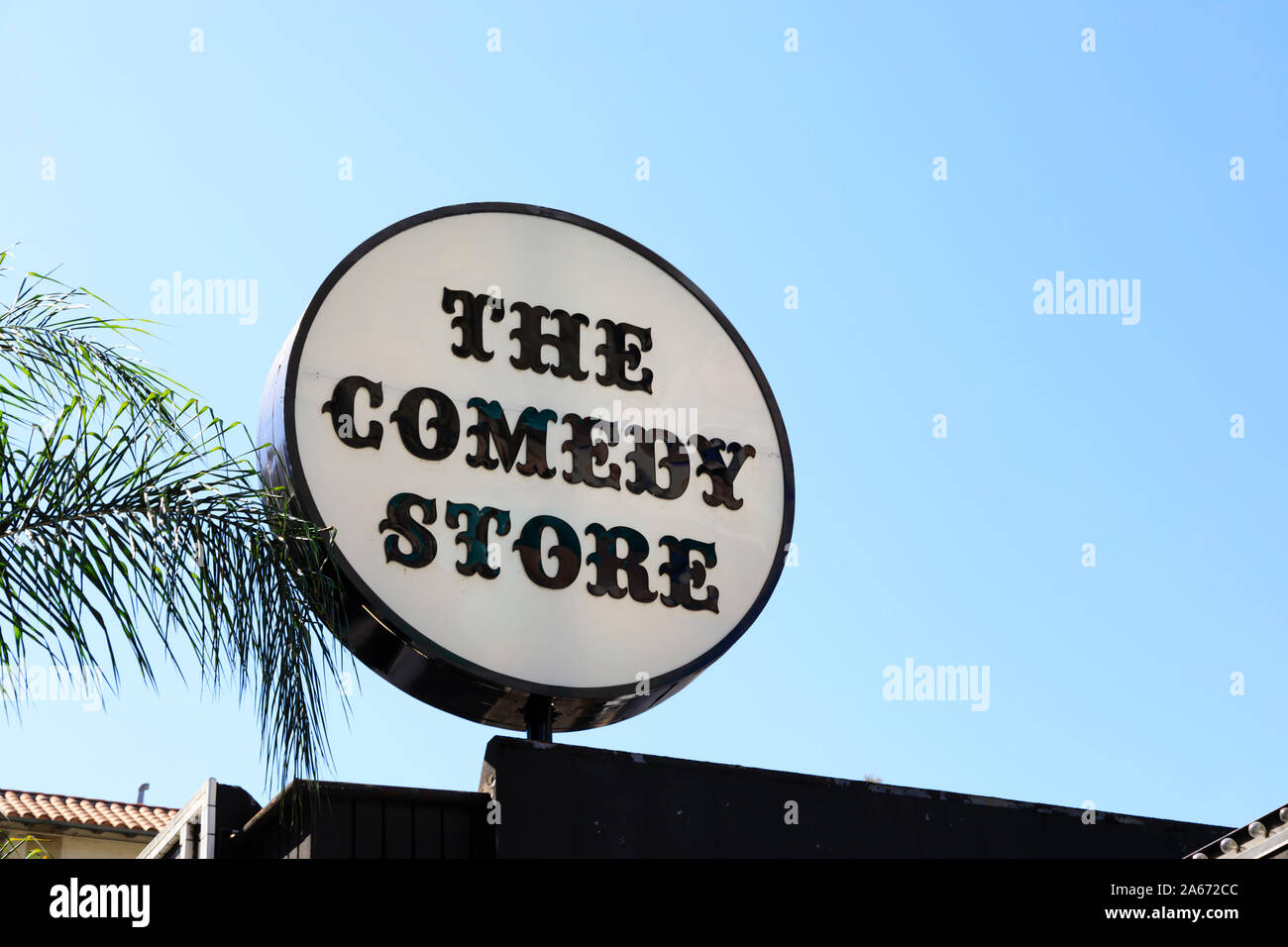 The Comedy Store sign, 8433 Sunset Boulevard, Sunset Strip, Hollywood,Los Angeles, California, United States of America. October 2019 Stock Photo