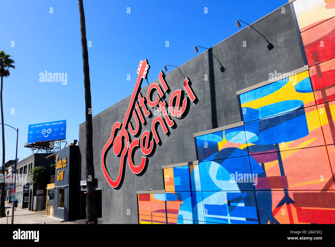 Guitar Center, musical instrument retailer, Hollywood, Los Angeles, California, United States of America. October 2019 Stock Photo