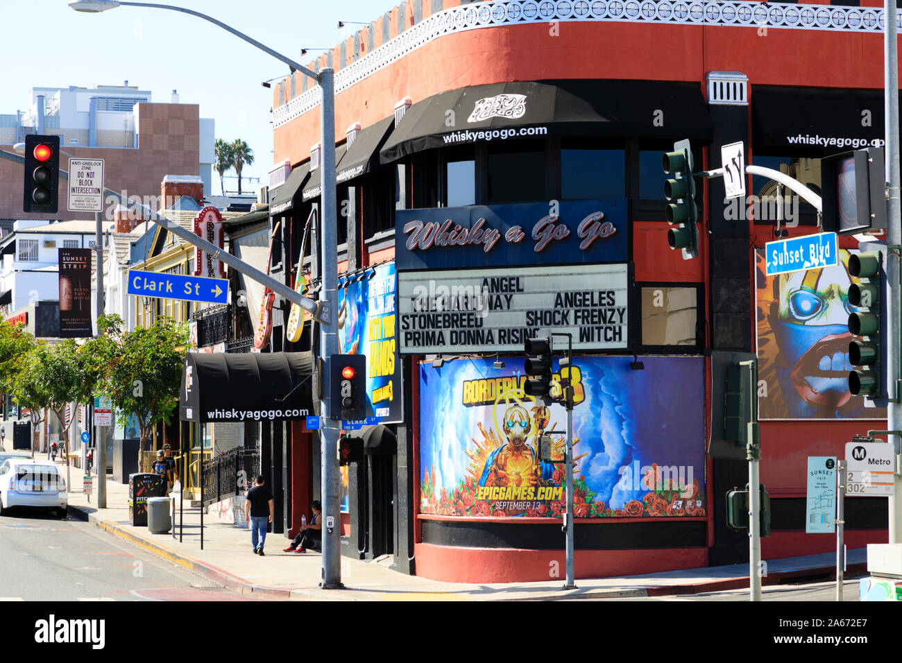 The Whisky a Go Go nightclub on Sunset Boulevard, Sunset Strip, West Hollywood, Los Angeles, California, United States of America. October 2019 Stock Photo