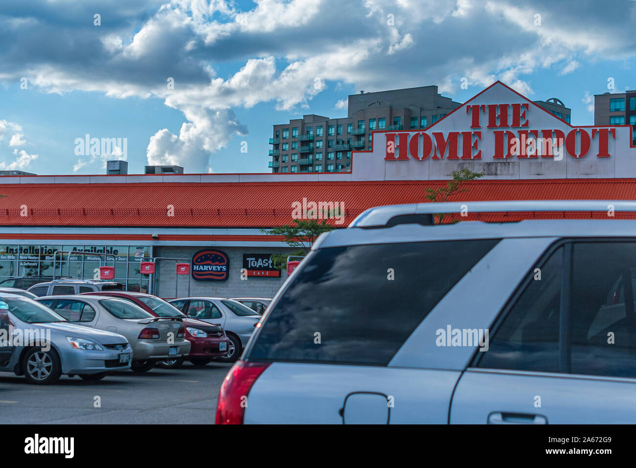 Toronto, Canada, Aug 2007 A Home Depot in a busy area of Toronto
