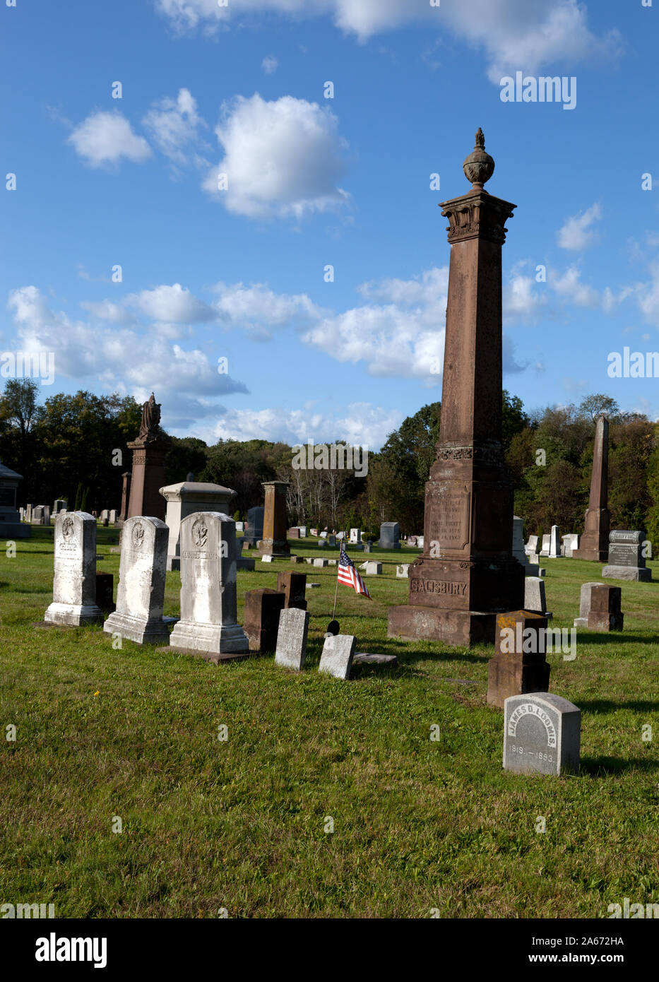 West Suffield Cemetery, Connecticut Stock Photo Alamy