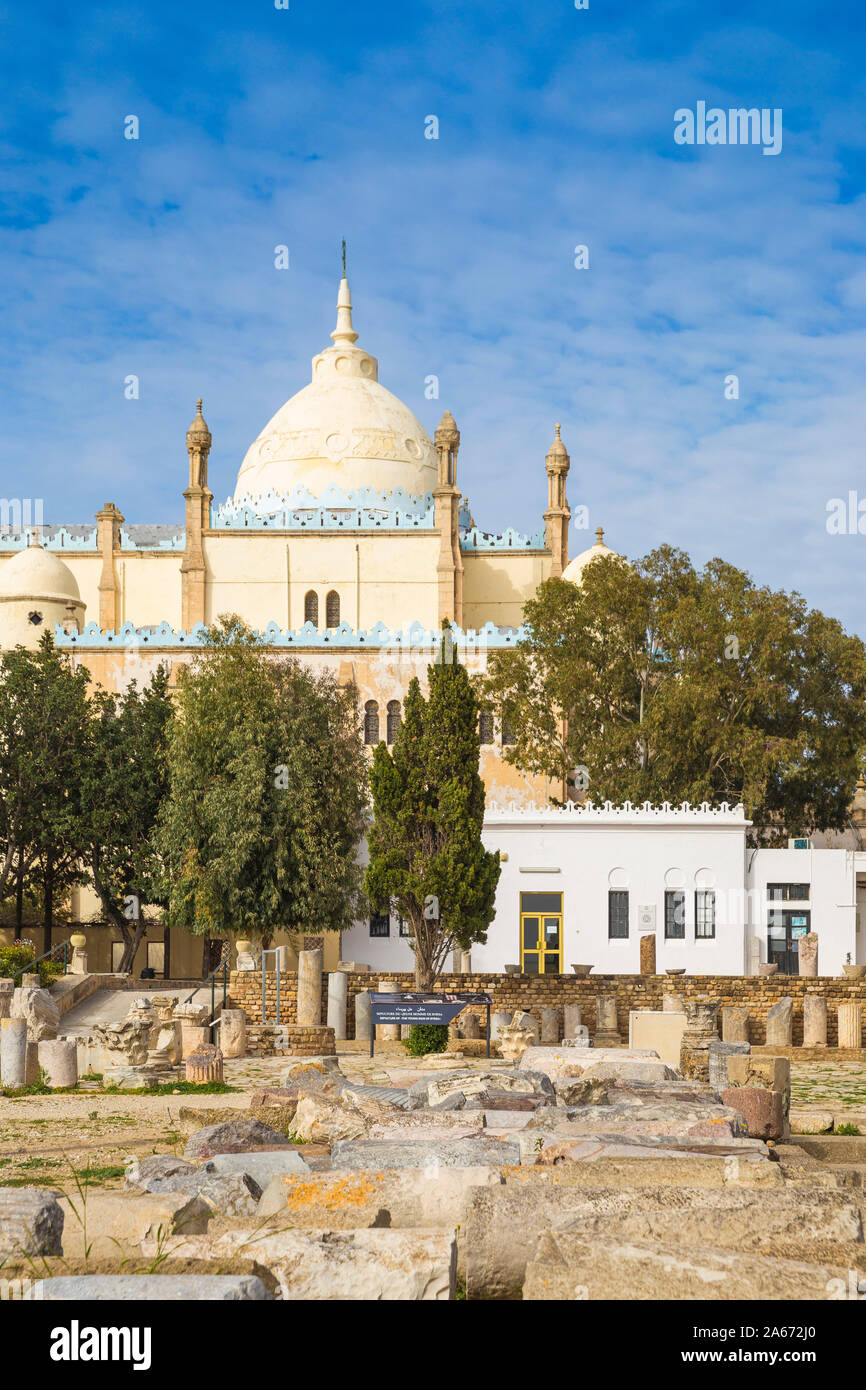 Tunisia, Tunis, Carthage, Byrsa Hill, St Louis Cathedral Stock Photo