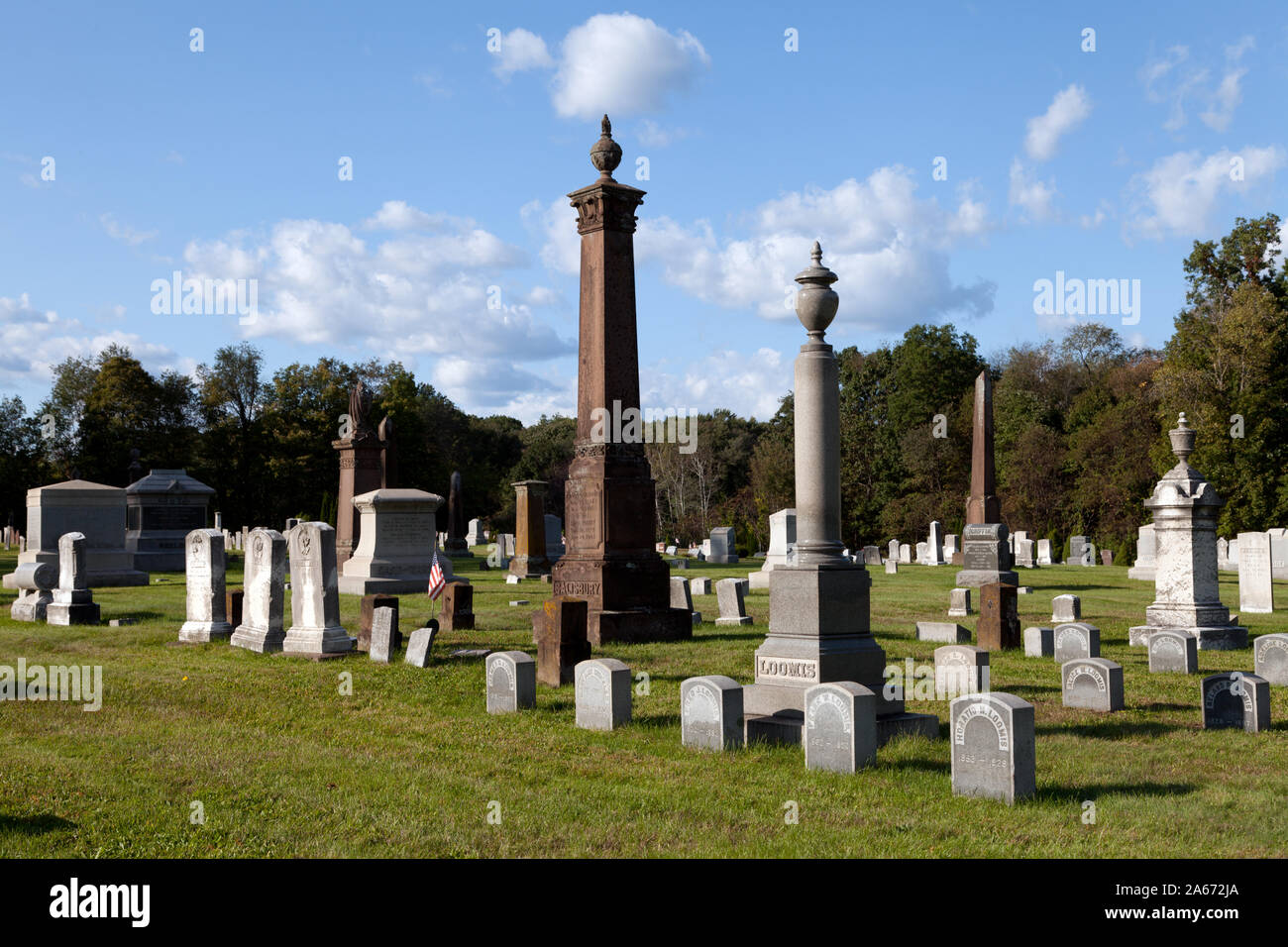 West Suffield Cemetery, Connecticut Stock Photo Alamy