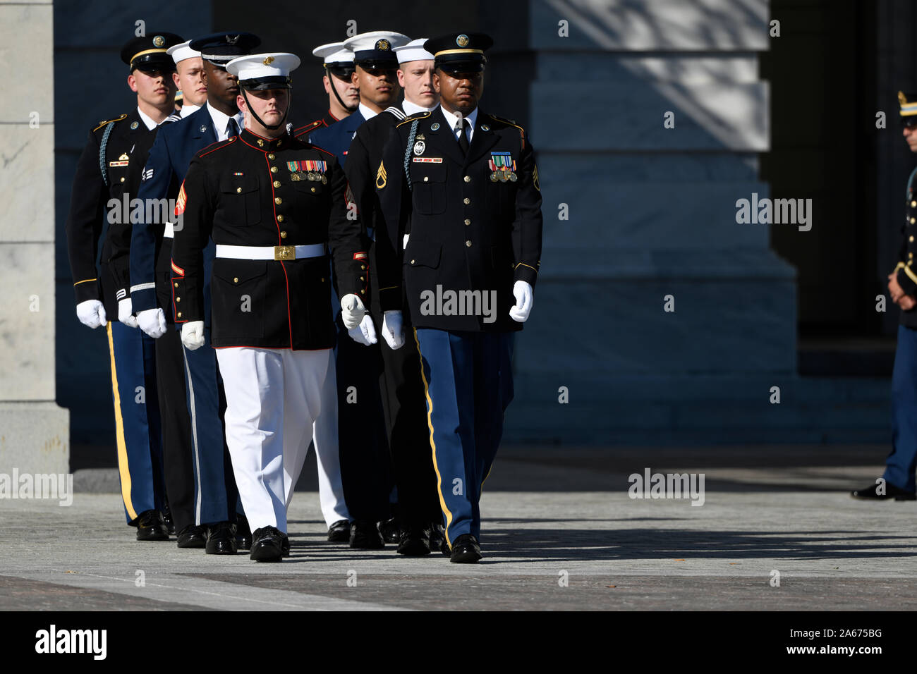 The remains of the late Rep. Elijah Cummings arrives at the U.S Capitol
