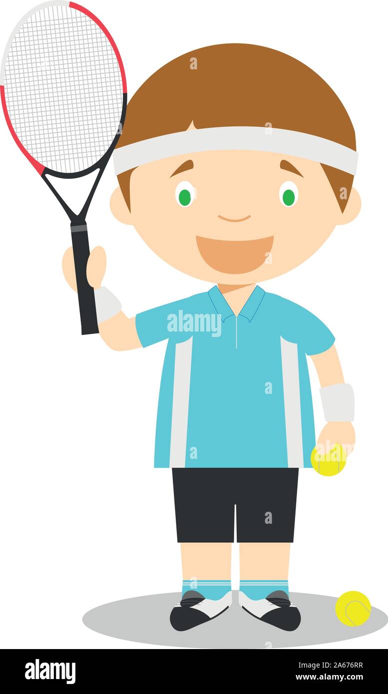 Sports cartoon vector illustrations Tennis Stock Vector Image & Art
