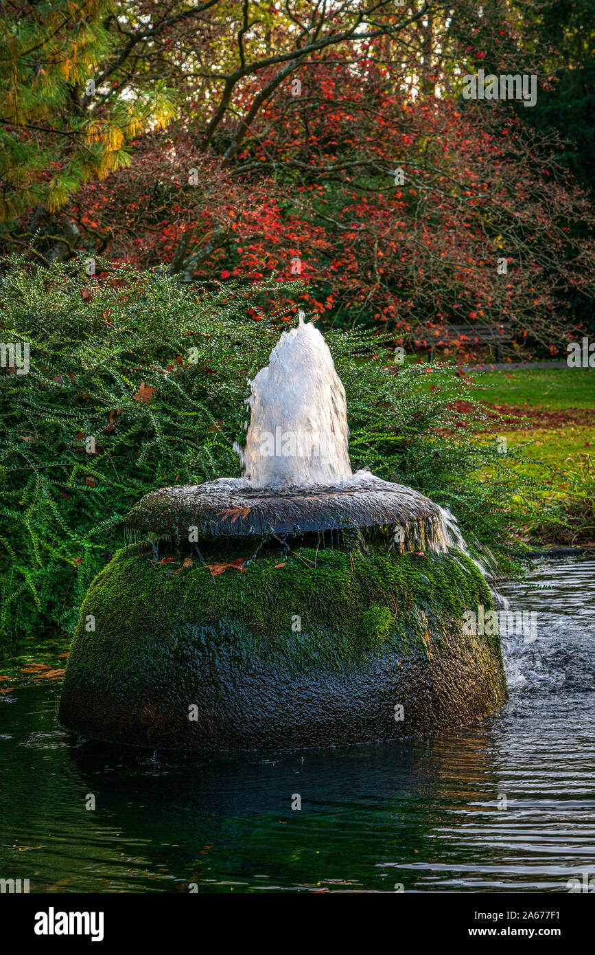 Water fountain in the park Stock Photo Alamy
