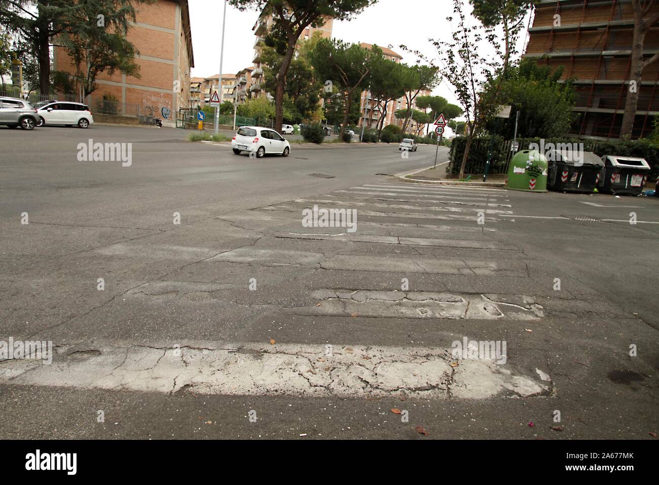 The degredation situation in the district of Roma Torrespaccata (Photo by Claudio Sisto/Pacific Press) Stock Photo