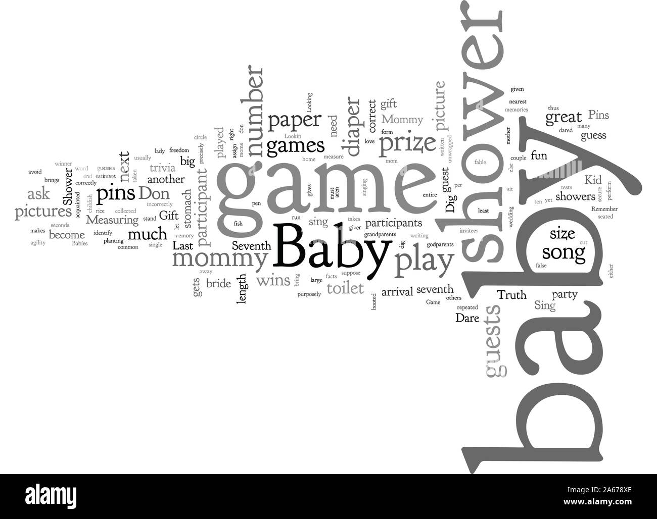 babygameshower Stock Vector