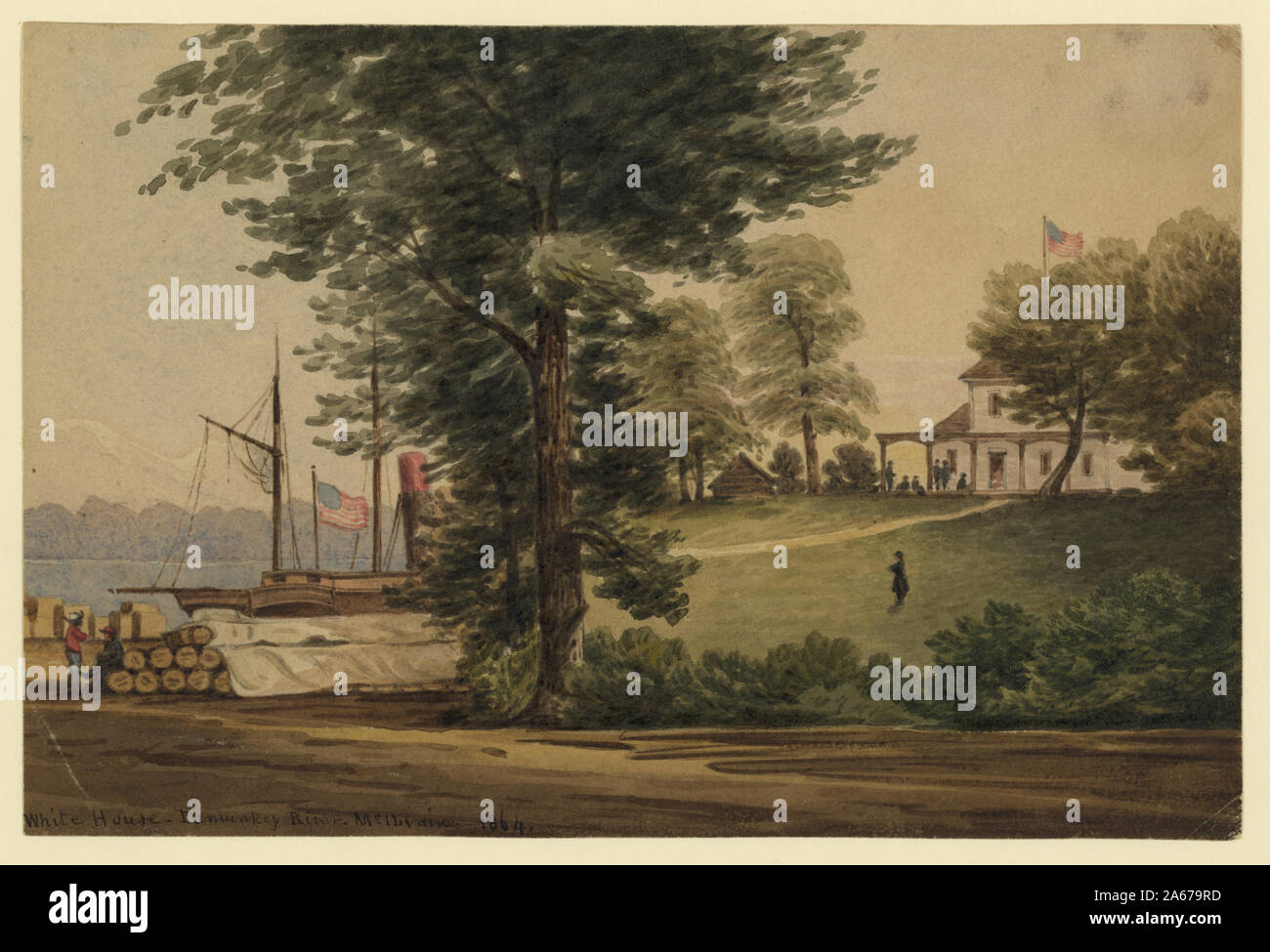 White House Pamunkey River / McIlvaine Stock Photo Alamy