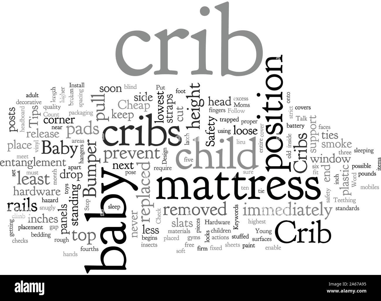Baby Cribs Safety Tips For Young Moms Stock Vector Art