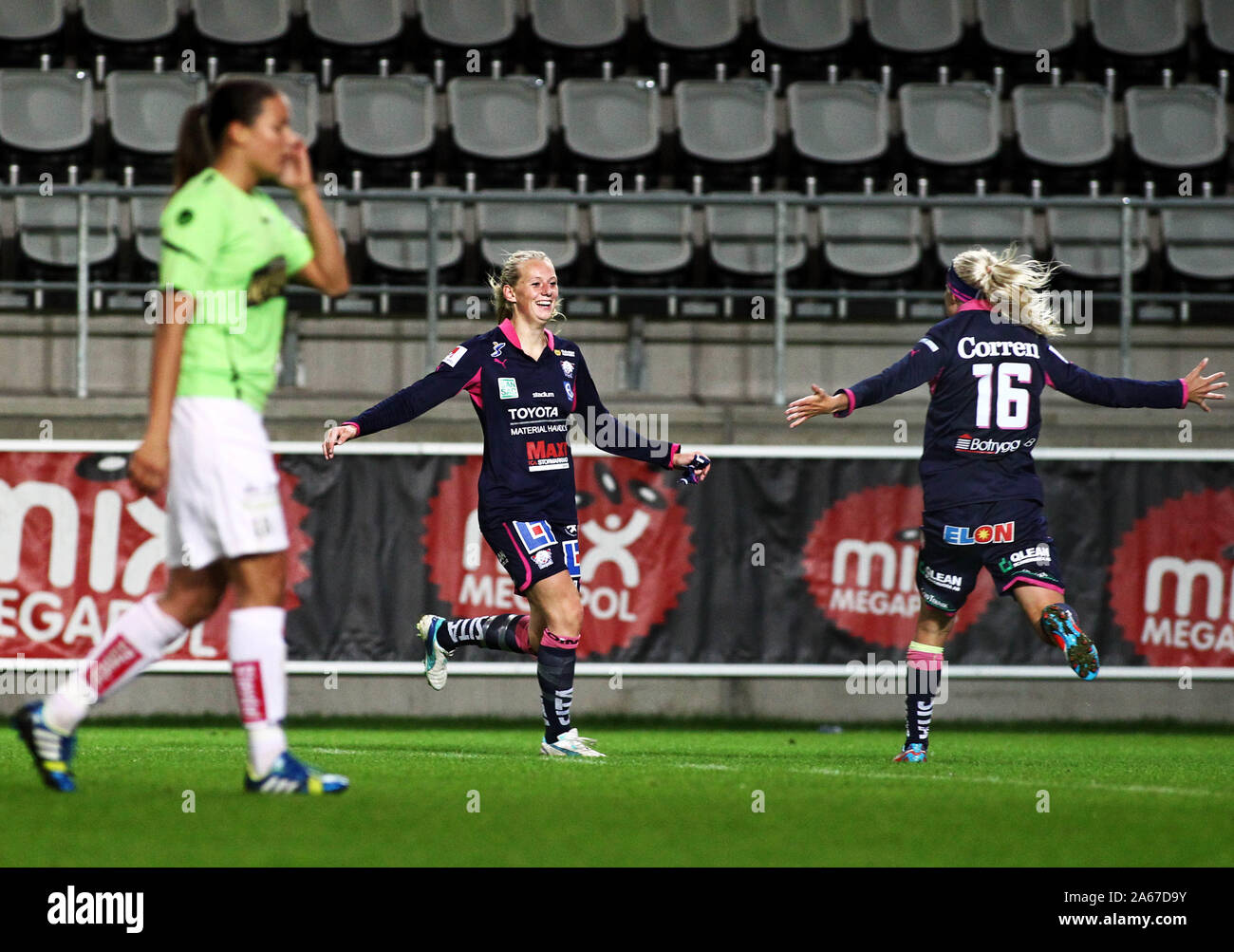 Match Between Linkopings Fc Lfc Kopparberg Gothenburg At Linkoping Arena Nb Image Goal Of Lfc S No 19 Stina Blackstenius Photo Jeppe Gustafsson Stock Photo Alamy
