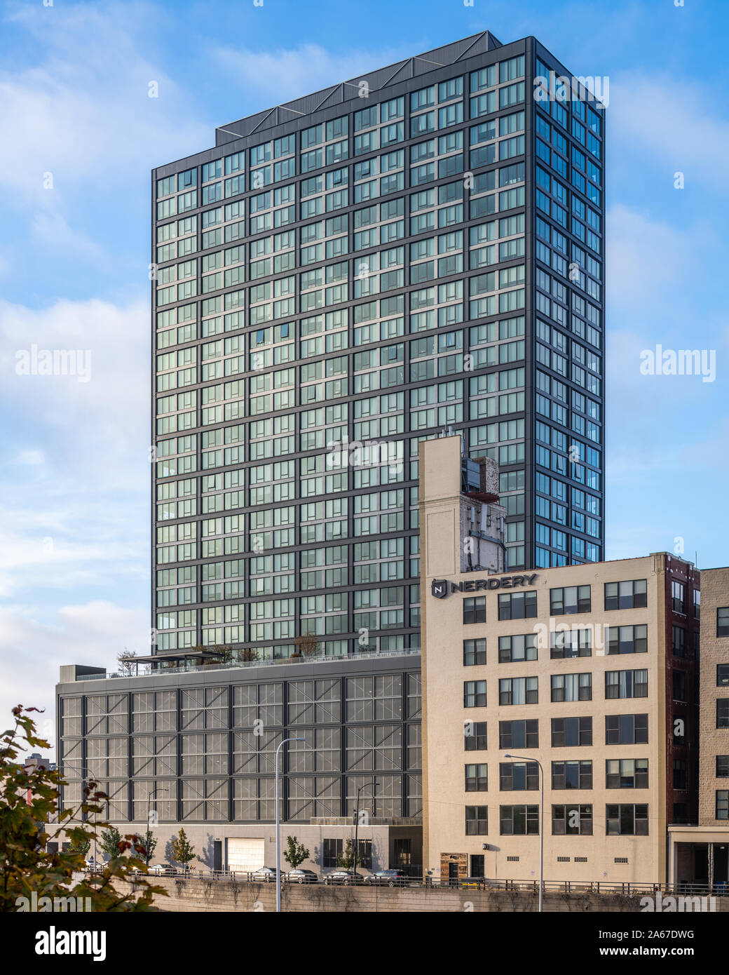 Modern condominium high rise building Stock Photo - Alamy