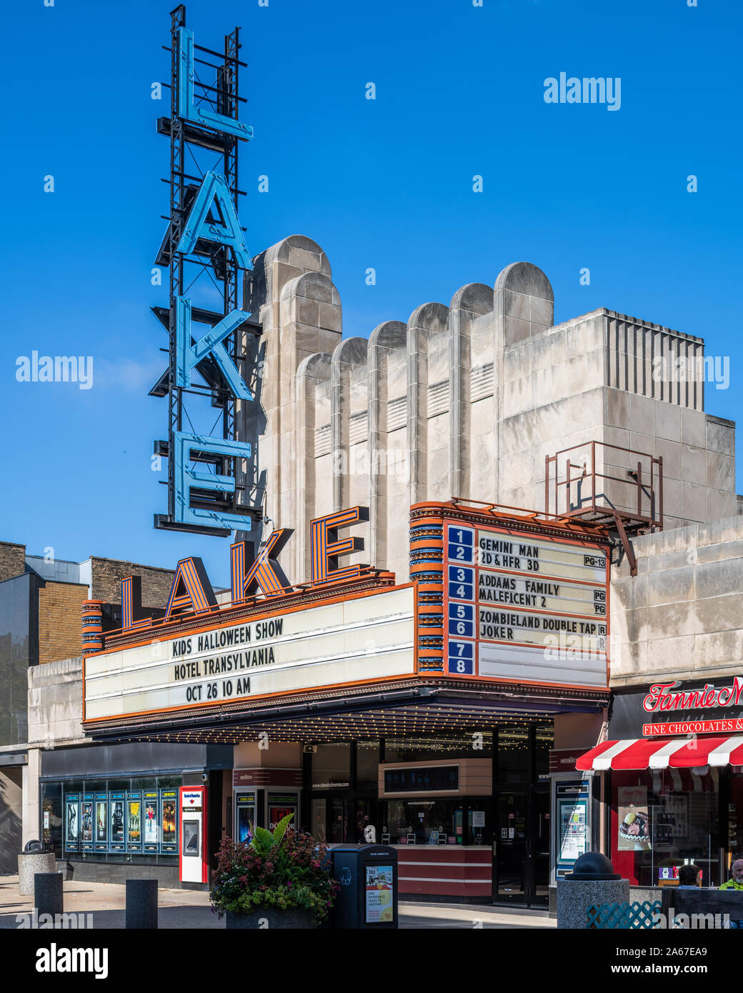 Lake Theater in Oak Park Stock Photo