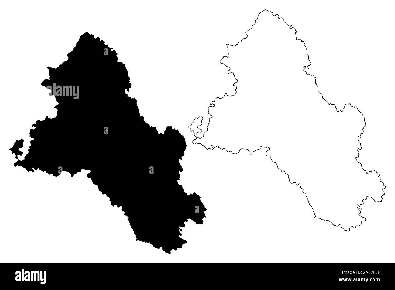 Monaghan County Council (Republic of Ireland, Counties of Ireland) map