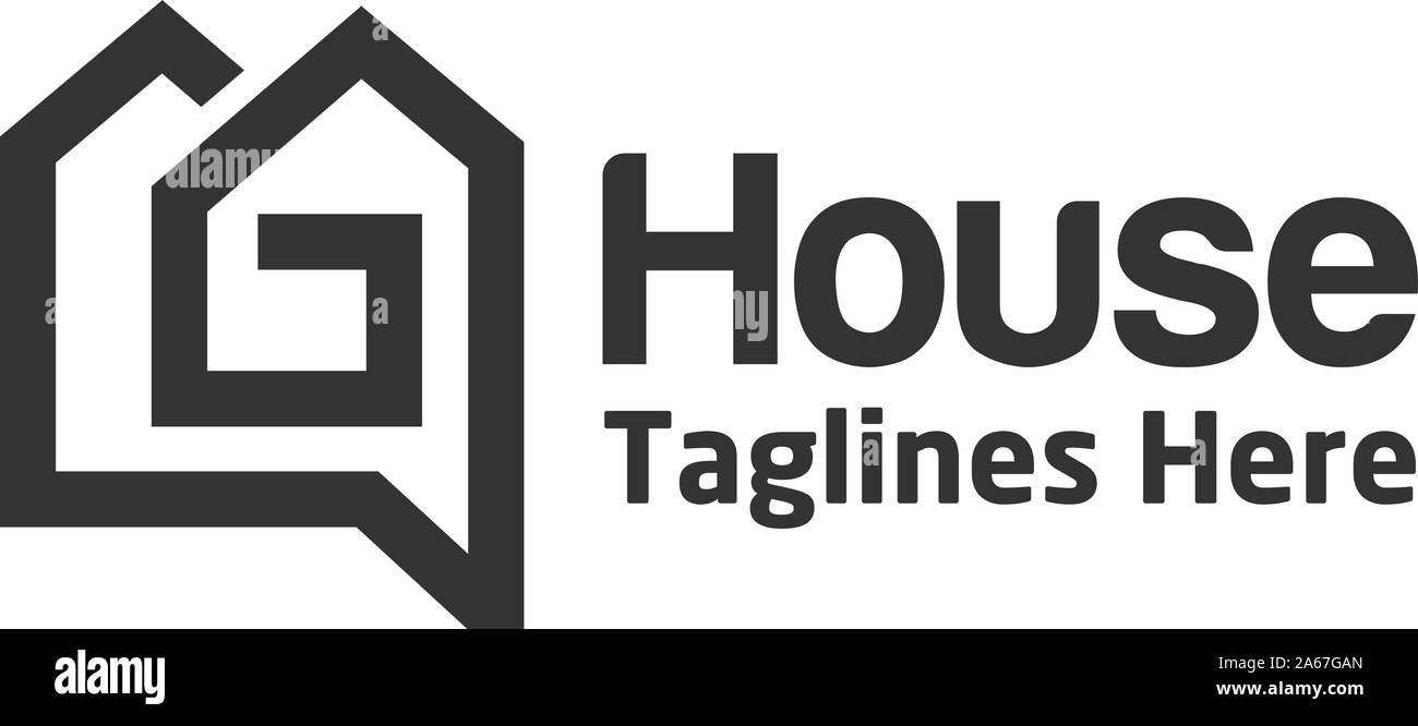 Creative Simple House Logo Vector Abstract Simple Art House Logo Design Template Stock Vector Image Art Alamy