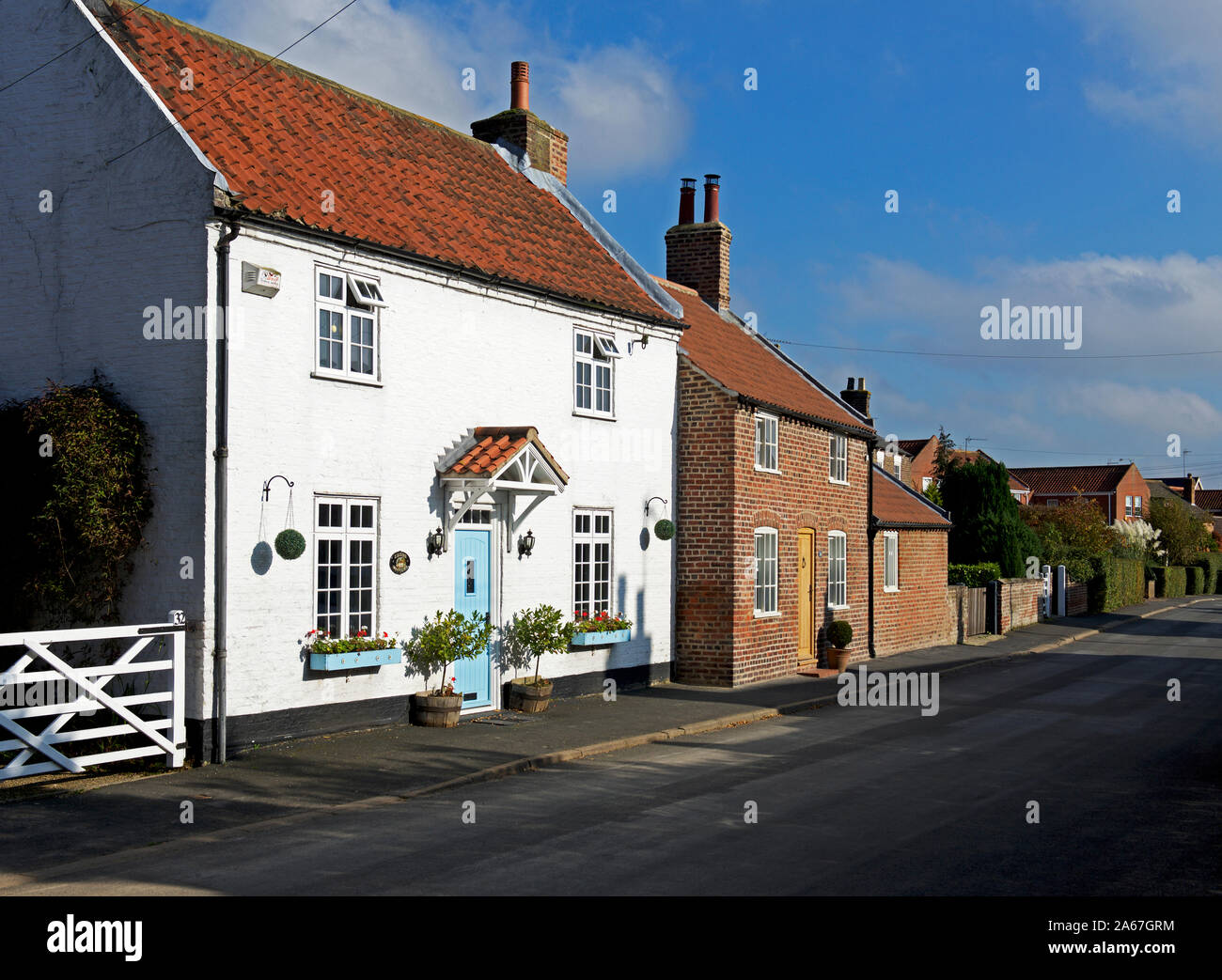 The village of Lockington, East Yorkshire, England UK Stock Photo Alamy